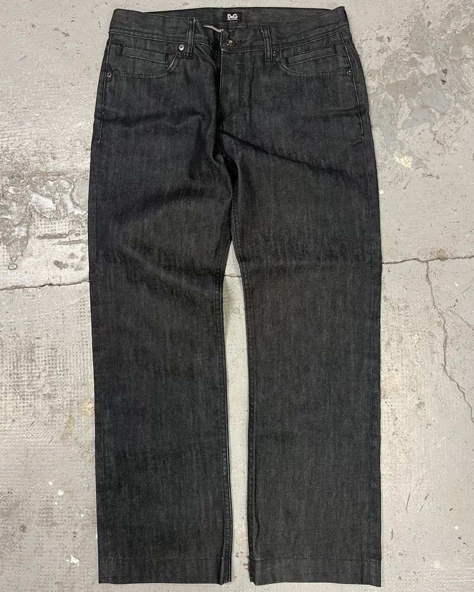Dolce & Gabbana × Vintage 2000s Dolce & Gabbana Navy Brut Denim Jeans Size US 31 - 1 Thumbnail