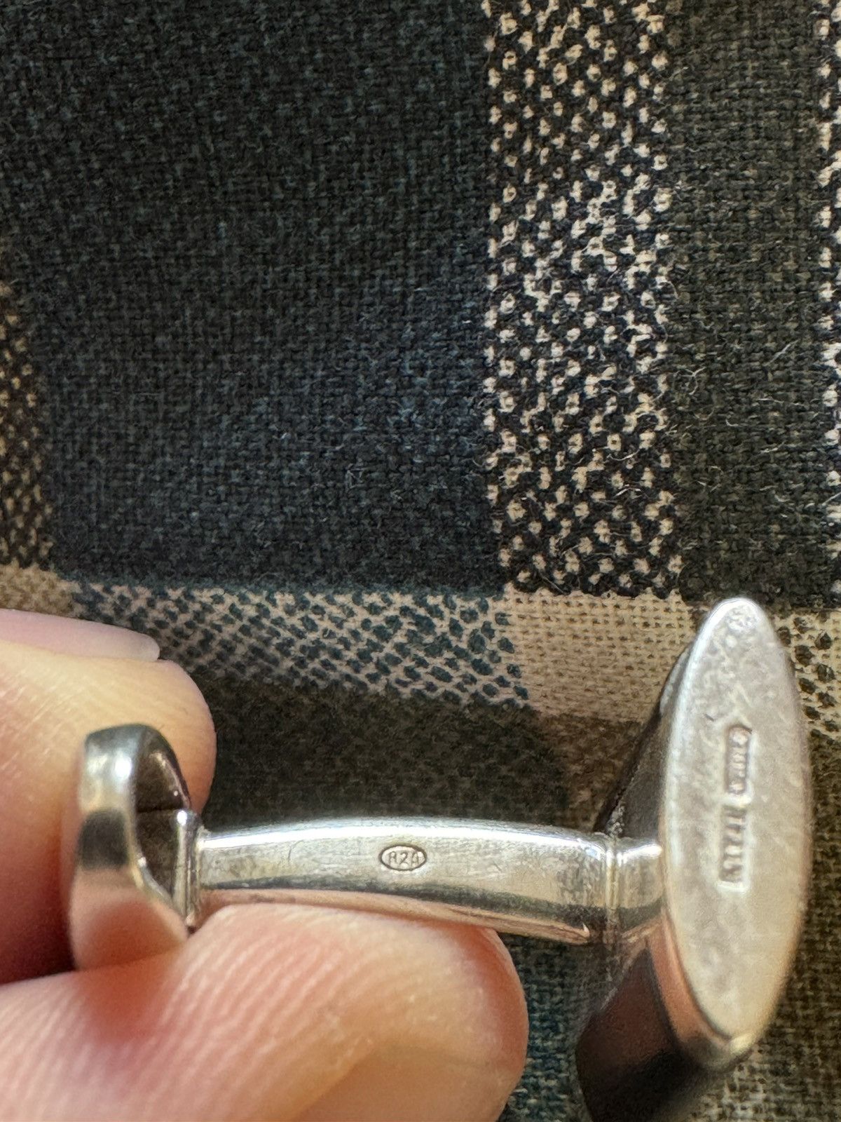 Bvlgari Bvlgari Silver and rubber cufflinks Size ONE SIZE - 6 Thumbnail