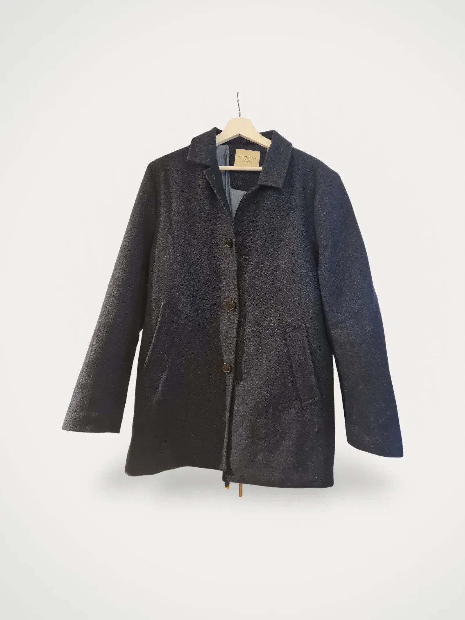 Selected Homme Selected homme Men's Mash Long Sleeve Coat Jacket Size US M / EU 48-50 / 2 - 1 Thumbnail