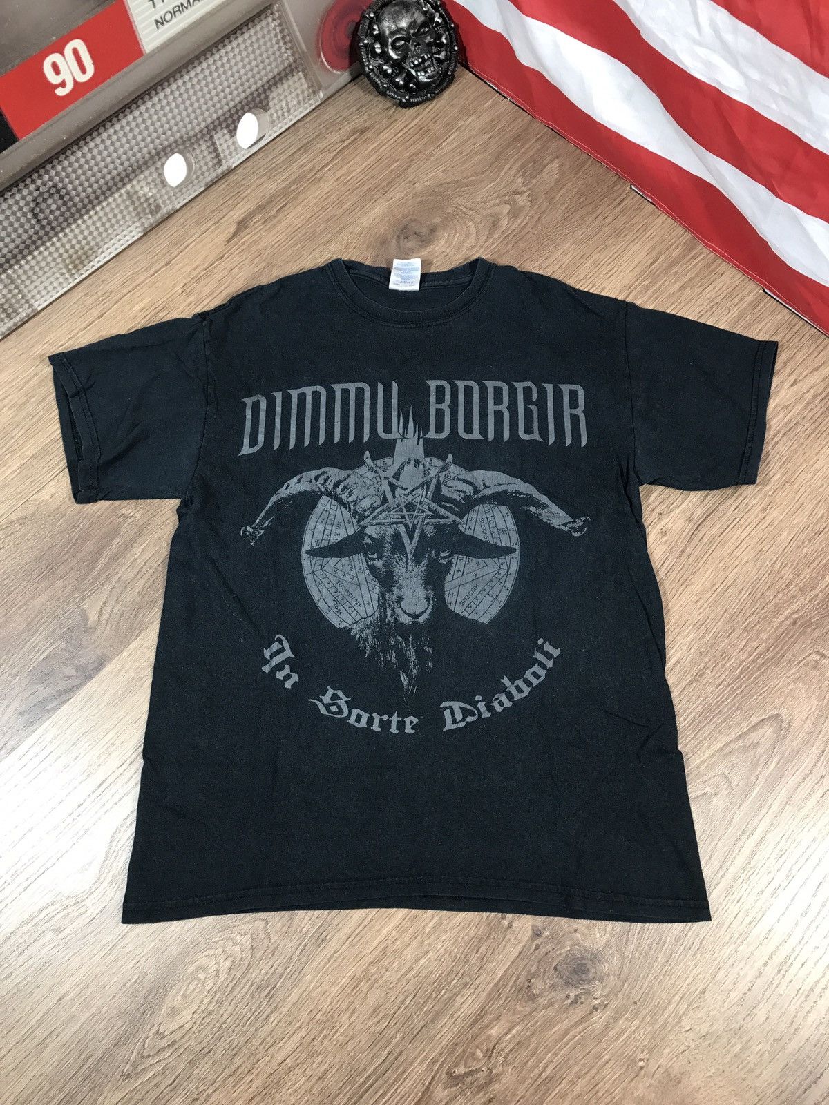 Band Tees × Vintage VTG Dimmu Borgir “In Sorte Diaboli” 00s Metal Rock Tee Size US M / EU 48-50 / 2 - 1 Thumbnail