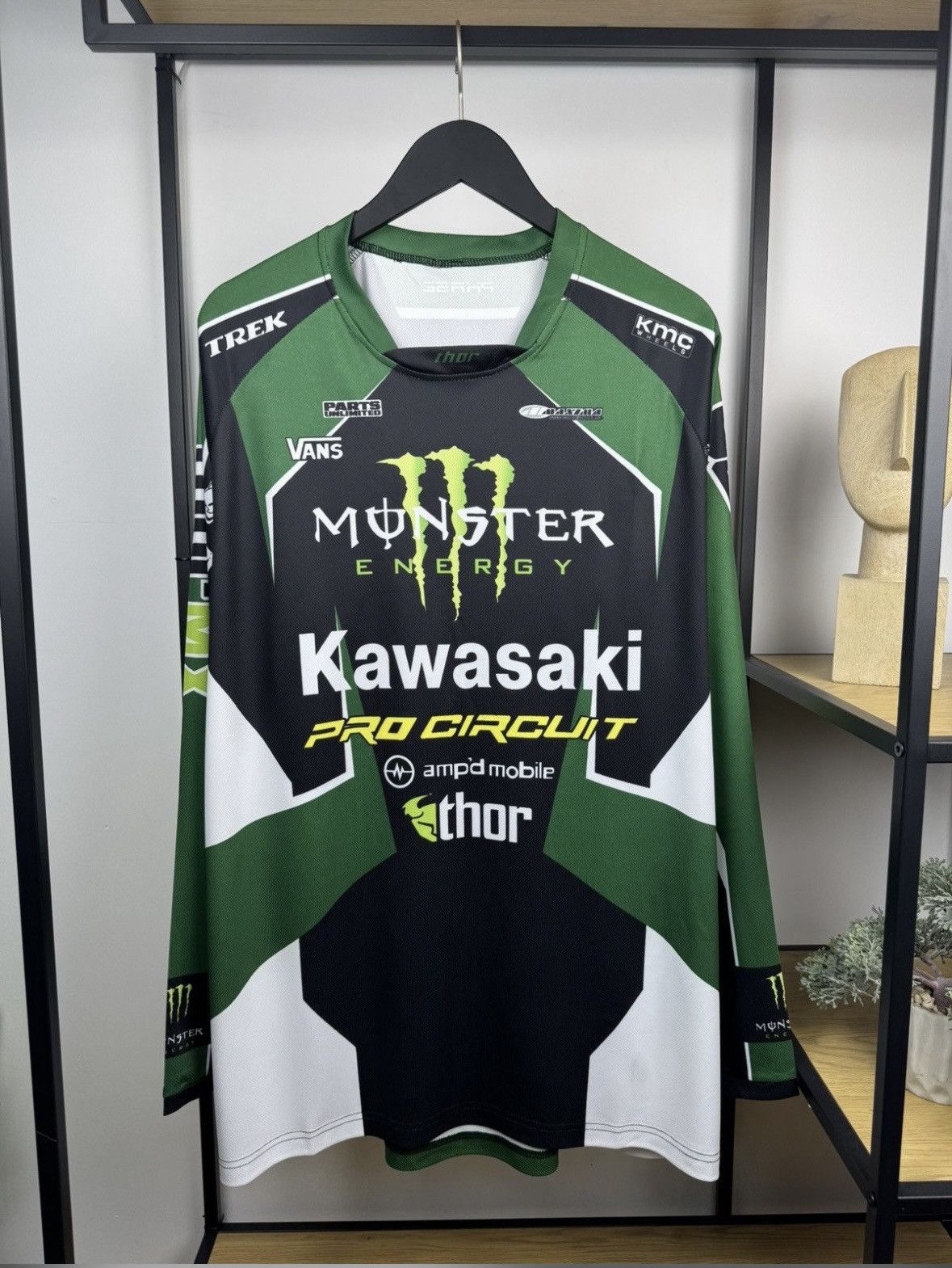 Hypebeast Grail Kawasaki Monster Energy Asap Rocky Style Moto Jersey Size US M / EU 48-50 / 2 - 2 Thumbnail