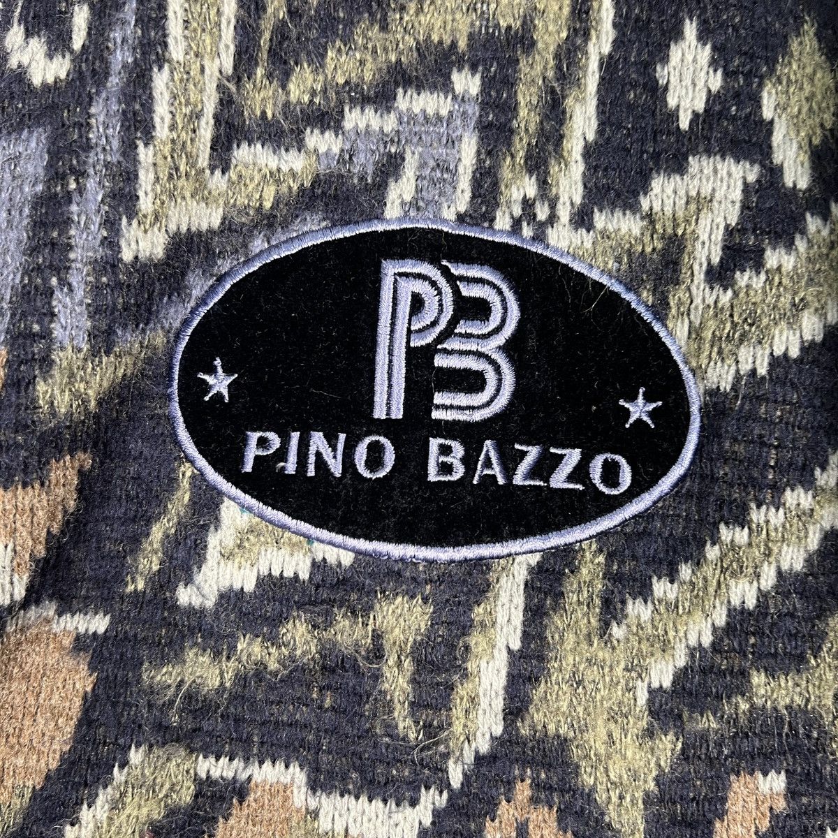 Aran Isles Knitwear 🔥 PINO BAZZO COLOR WAY KNITTED BOMBER JACKET Size US L / EU 52-54 / 3 - 15 Thumbnail