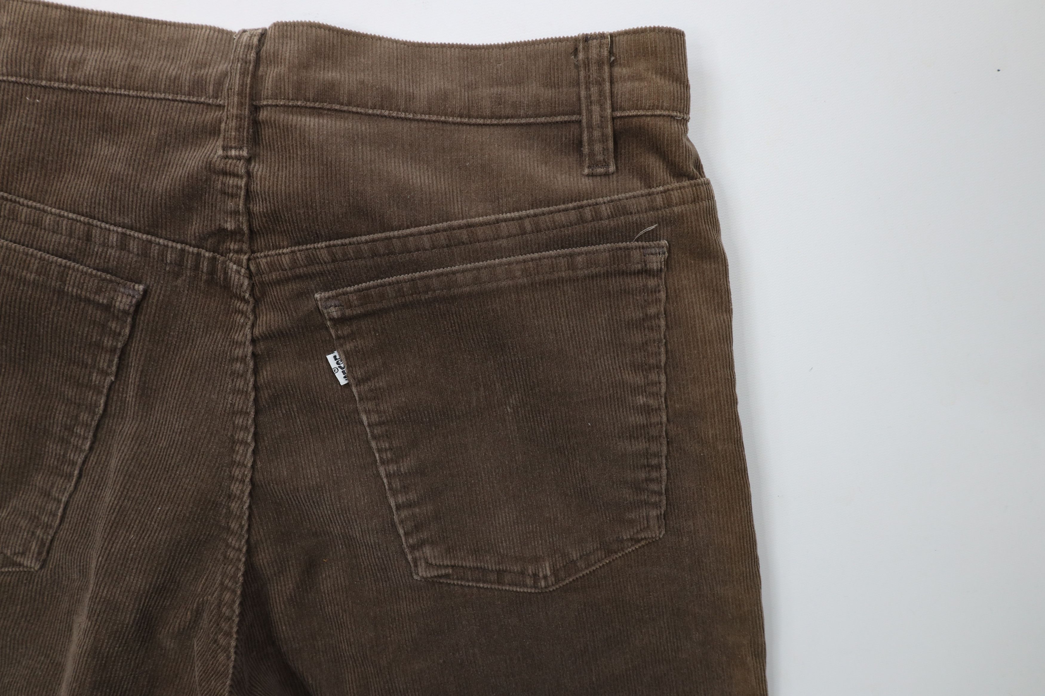 Levi's × Vintage Vintage 70s 80s Levis Leg Corduroy Chino Pants Brown USA Size US 32 / EU 48 - 14 Thumbnail