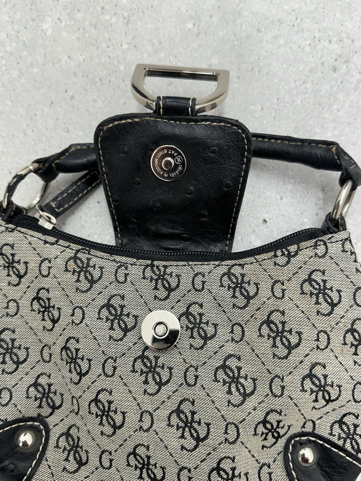 Guess Guess Vintage Mini Hand Bag Monogram y2k Swag 90`s Size ONE SIZE - 9 Thumbnail