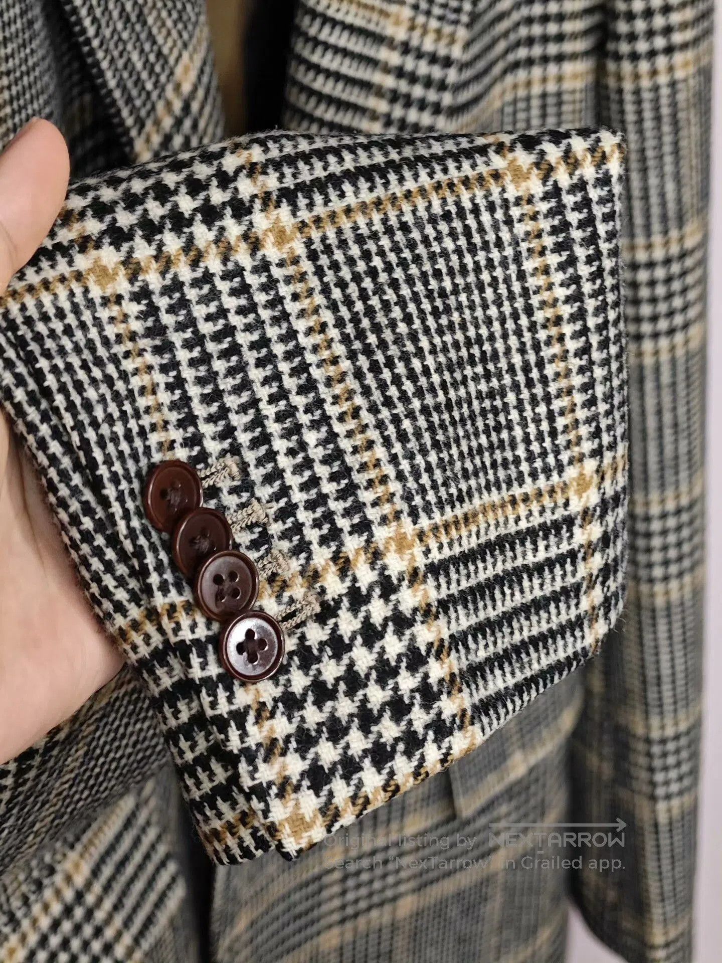 Morgano Portuguese Wool Houndstooth Blazer. Size US M / EU 48-50 / 2 - 3 Thumbnail