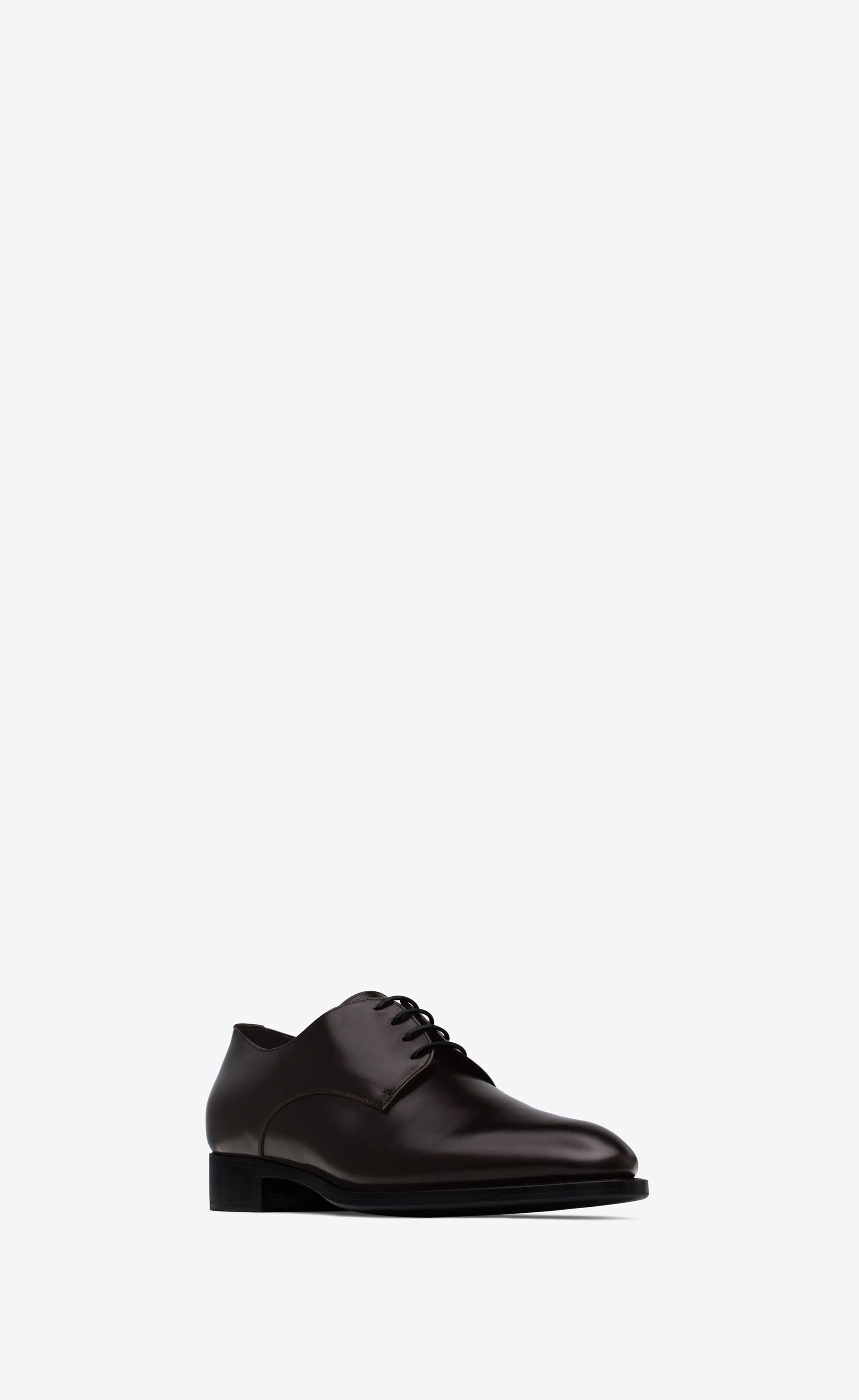 Saint Laurent Paris oc11z0126 754753 Adrien Derbies in Smooth Leather Shoes Size US 10 / EU 43 - 3 Thumbnail