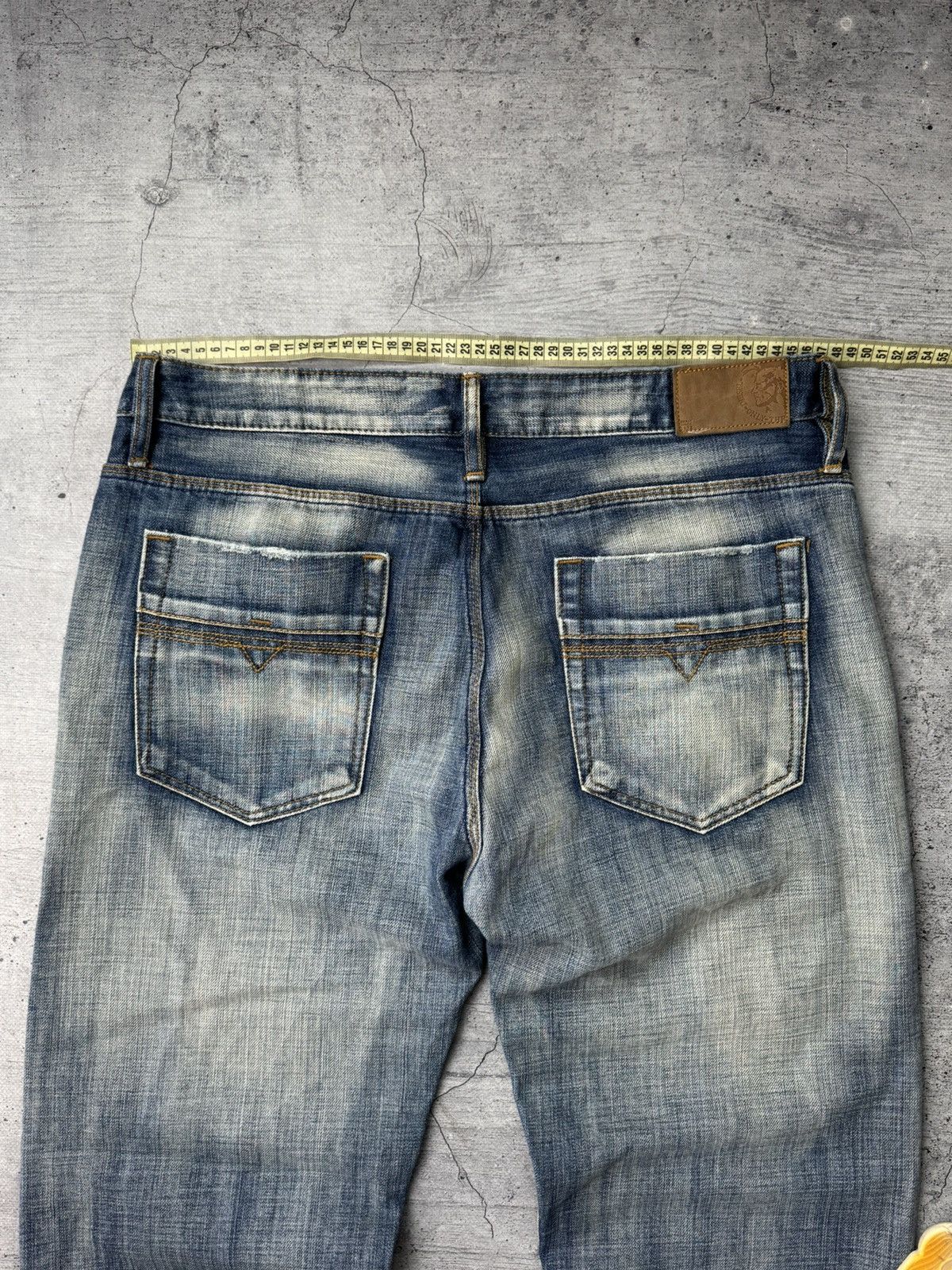 Japanese Brand Vintage Diesel Jeans Washed Wide Japanese Y2K Avant Garde Size US 38 / EU 54 - 3 Thumbnail