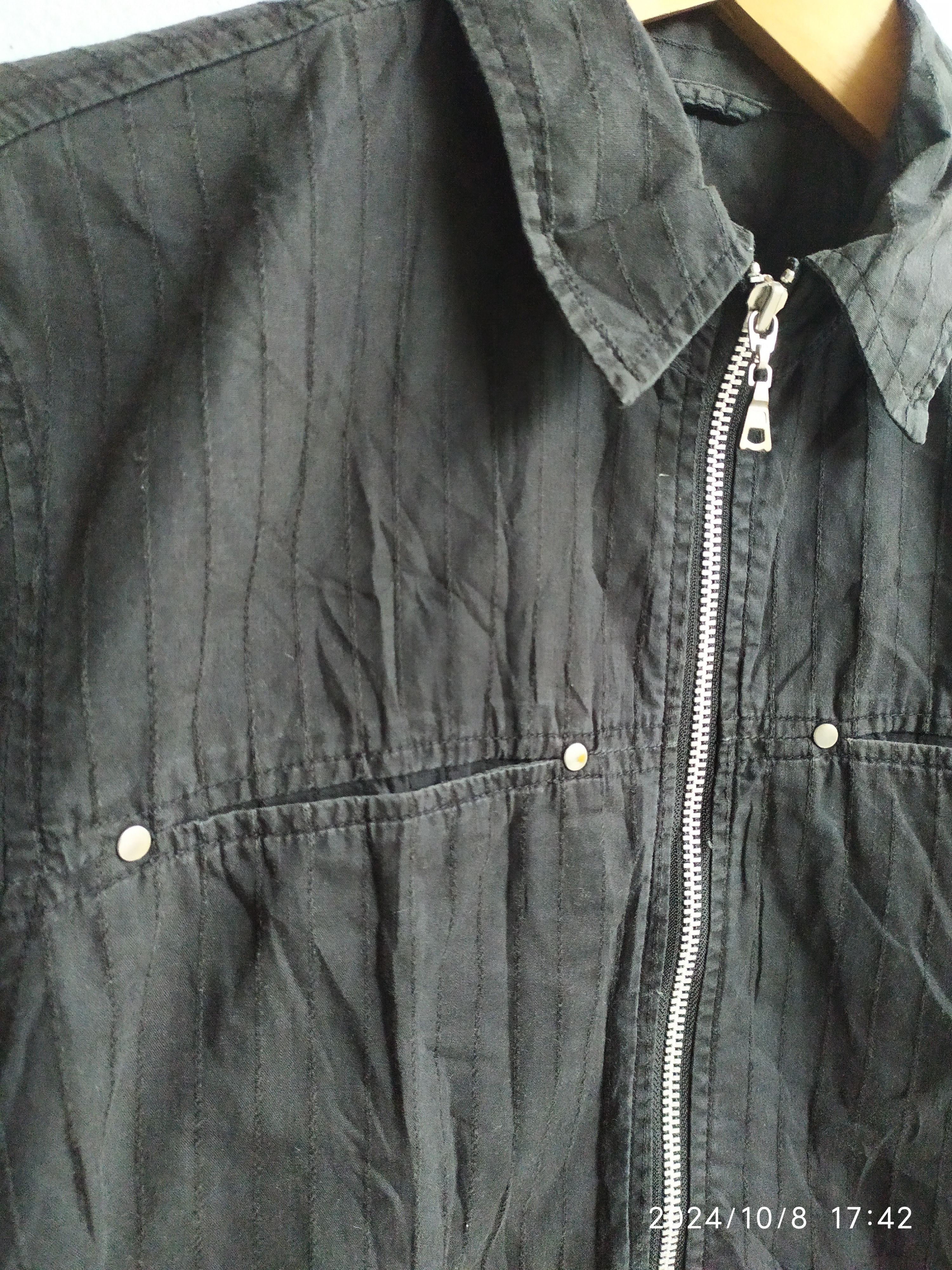 If Six Was Nine × Japanese Brand × KMRii Japanese Louis Chavlon Punk Gotchic Zipper Shirt Size US M / EU 48-50 / 2 - 8 Thumbnail