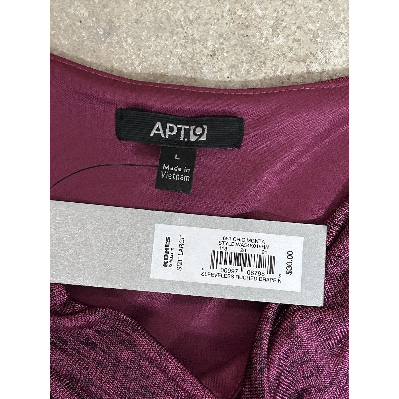 Apt. 9 apt 9 sleeveless top large Pink And Black NWT Size L / US 10 / IT 46 - 6 Thumbnail