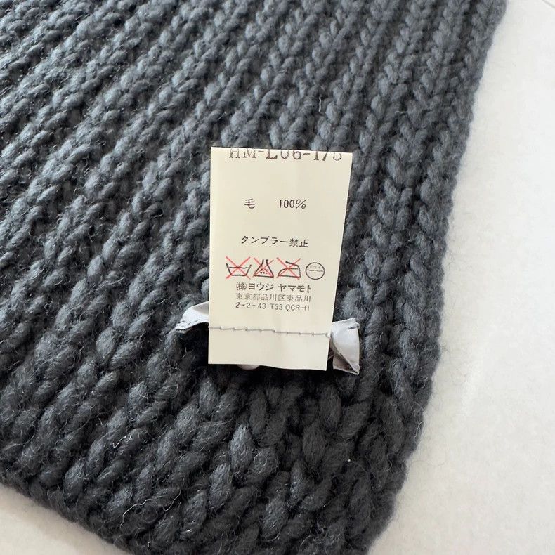 Yohji Yamamoto Yohji Yamamoto02 AW cement grey hand woven scarf 2503-Nexta Size ONE SIZE - 3 Thumbnail