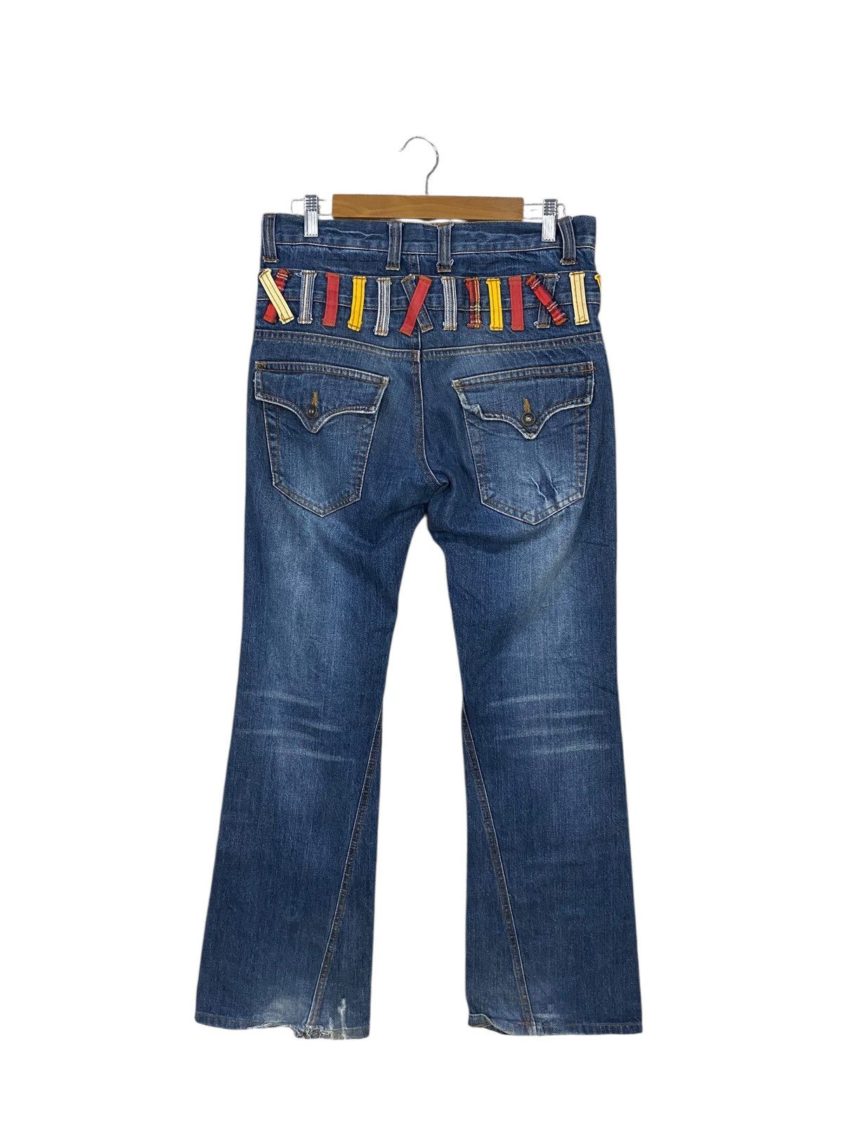 Japanese Brand Japanase brand nylaus jeans double waist flared denim pant Size US 32 / EU 48 - 3 Thumbnail