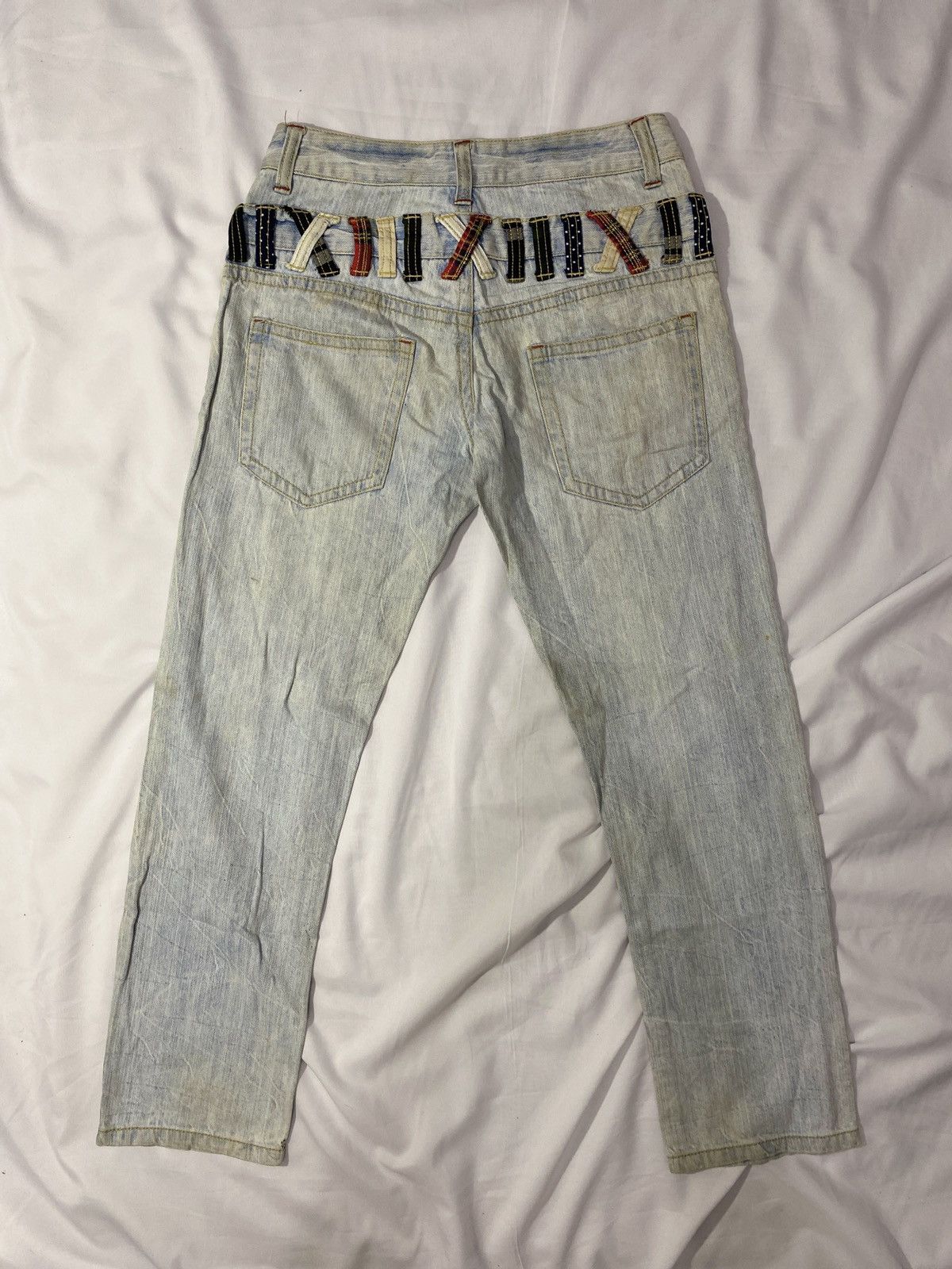 Beauty Beast Japanese Brand Clef De Sol Double Waist Mudswash Denim Size US 30 / EU 46 - 4 Thumbnail