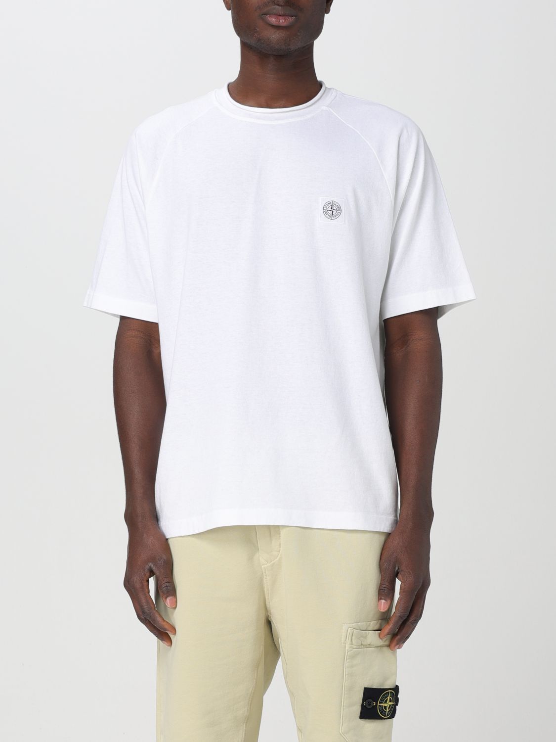 image of Stone Island T-Shirt Men White (Size Large)
