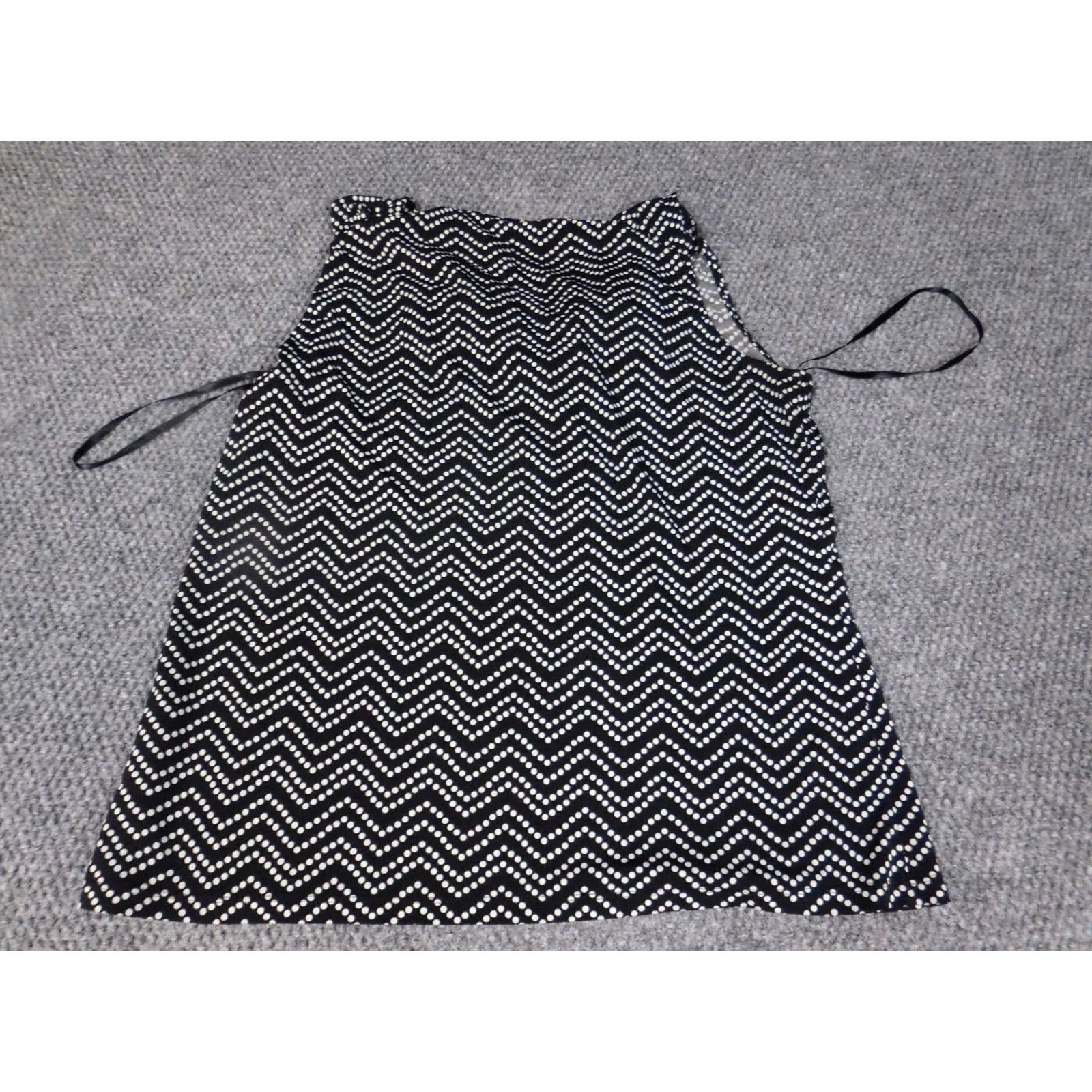 Vintage Jones Studio Blouse L Womens Black Pullover Sleeveless Collared Button Stretch Casual Regular Size L / US 10 / IT 46 - 7 Thumbnail