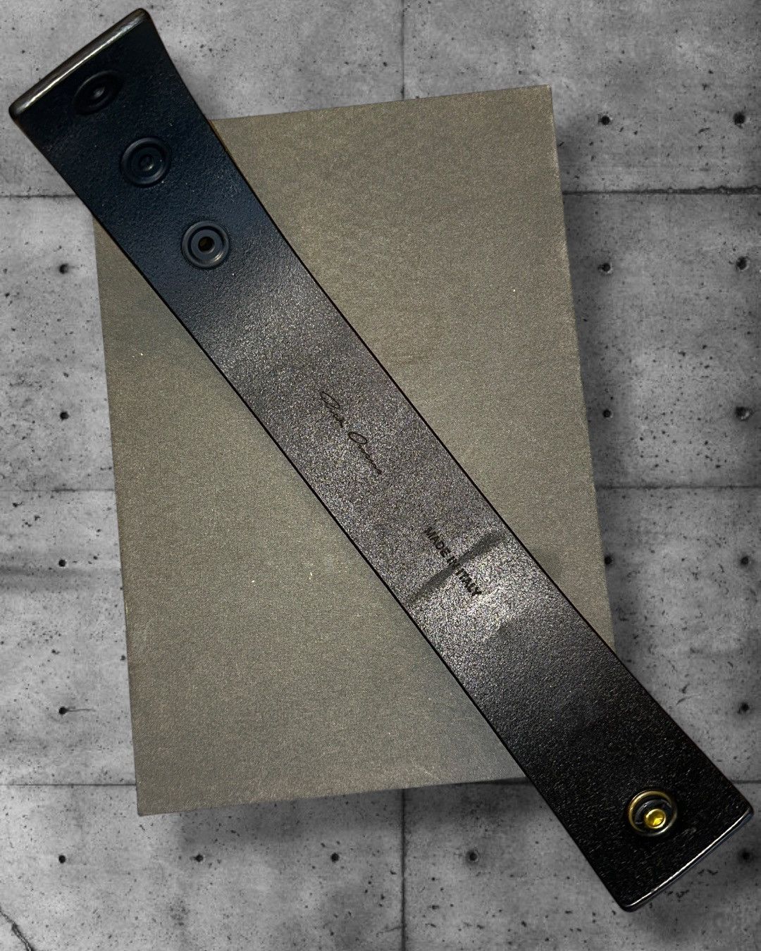 Rick Owens Rick Owens Black Hollywood Anthem Cuff Bracelet Size ONE SIZE - 6 Thumbnail