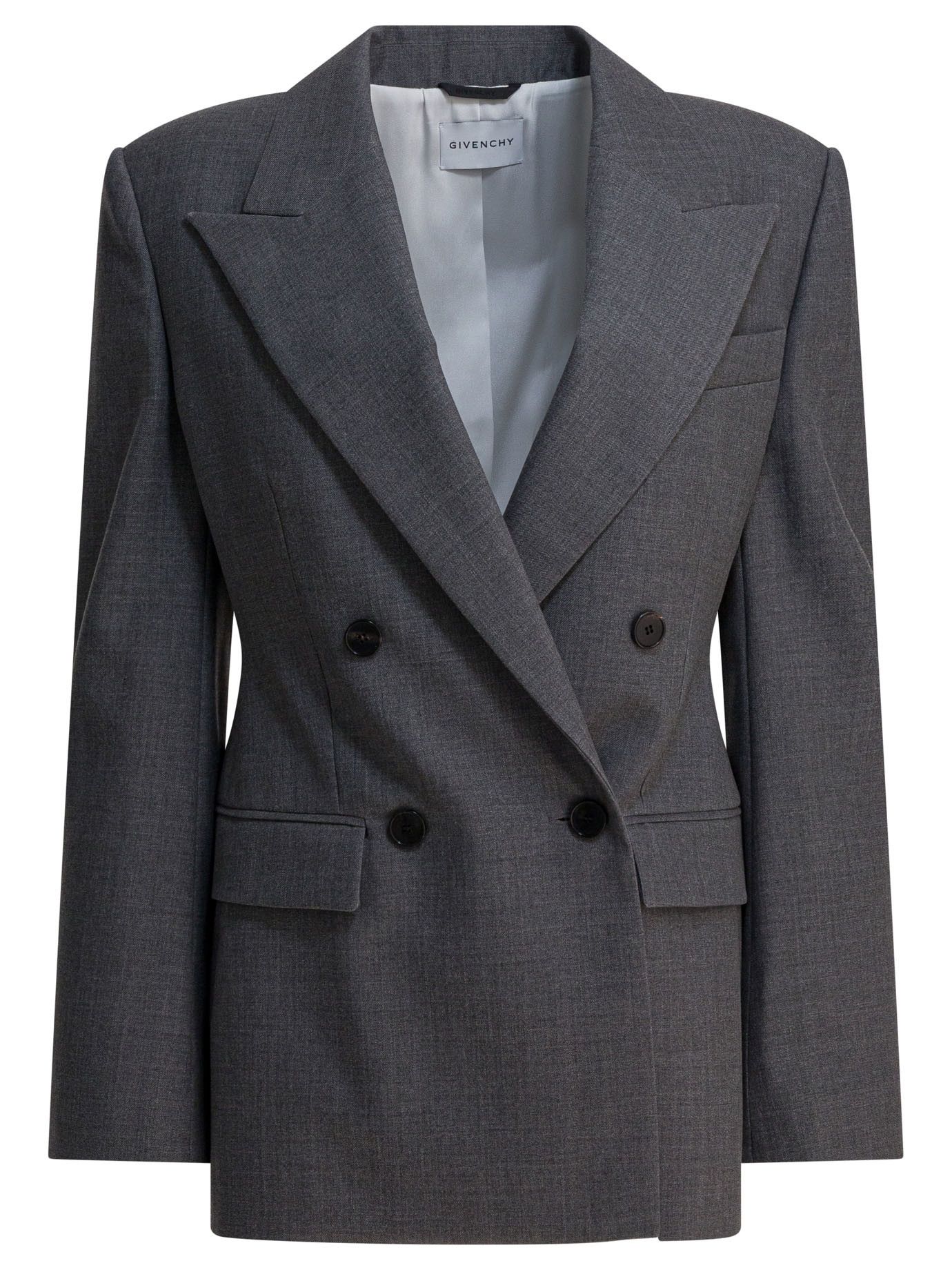 Givenchy Double-Breasted Wool Blazer Size S / US 4 / IT 40 - 1 Thumbnail
