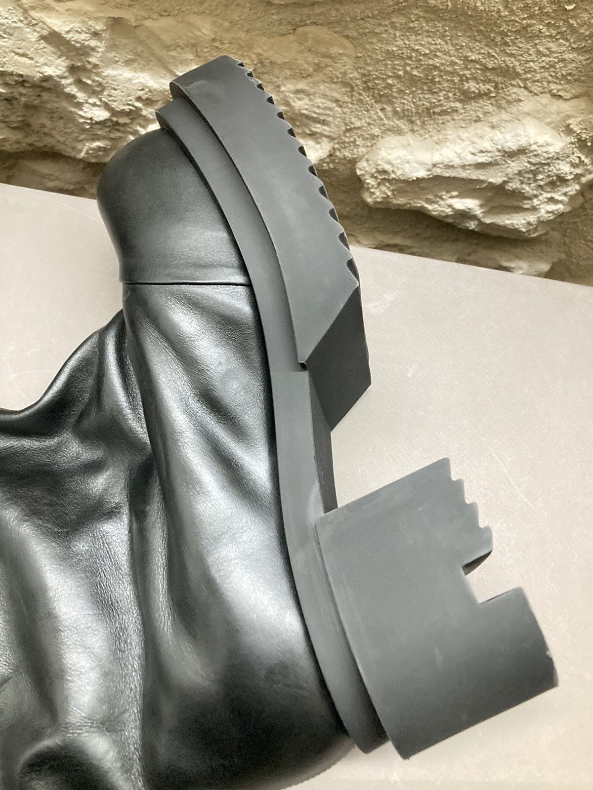 Rick Owens RICK OWENS Black Flared Bogun Boots Size US 9 / EU 42 - 16 Thumbnail