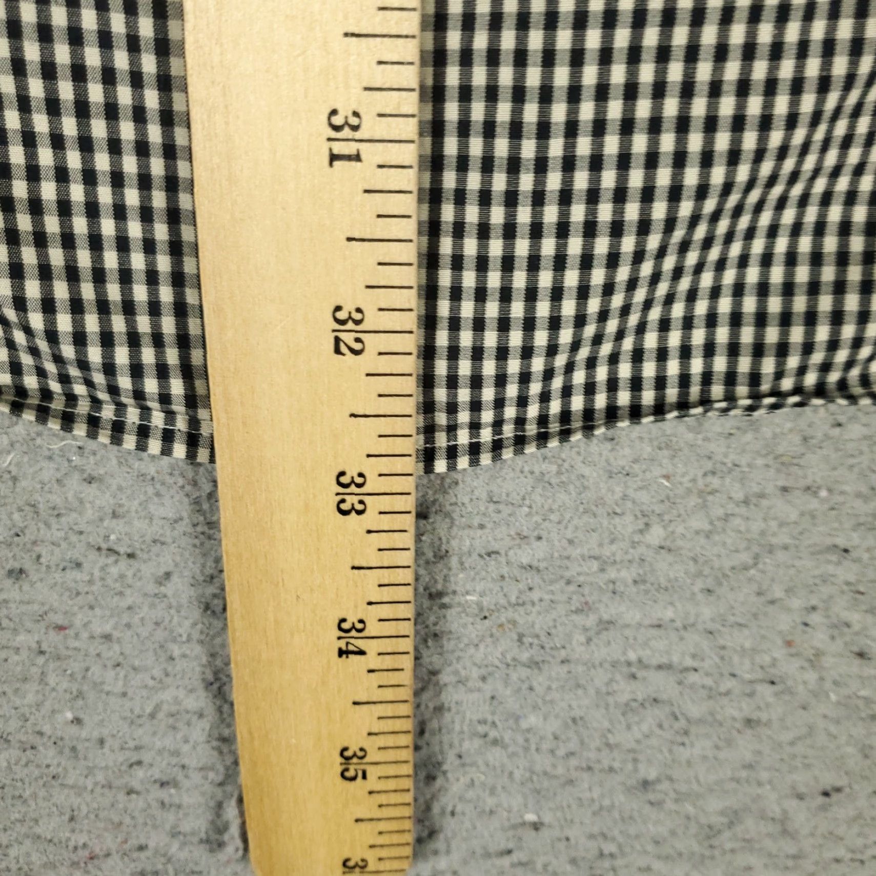 Faconnable Façonnable Shirt Mens Large Beige Black Check Casual Button Up Long Sleeve Size US L / EU 52-54 / 3 - 4 Thumbnail