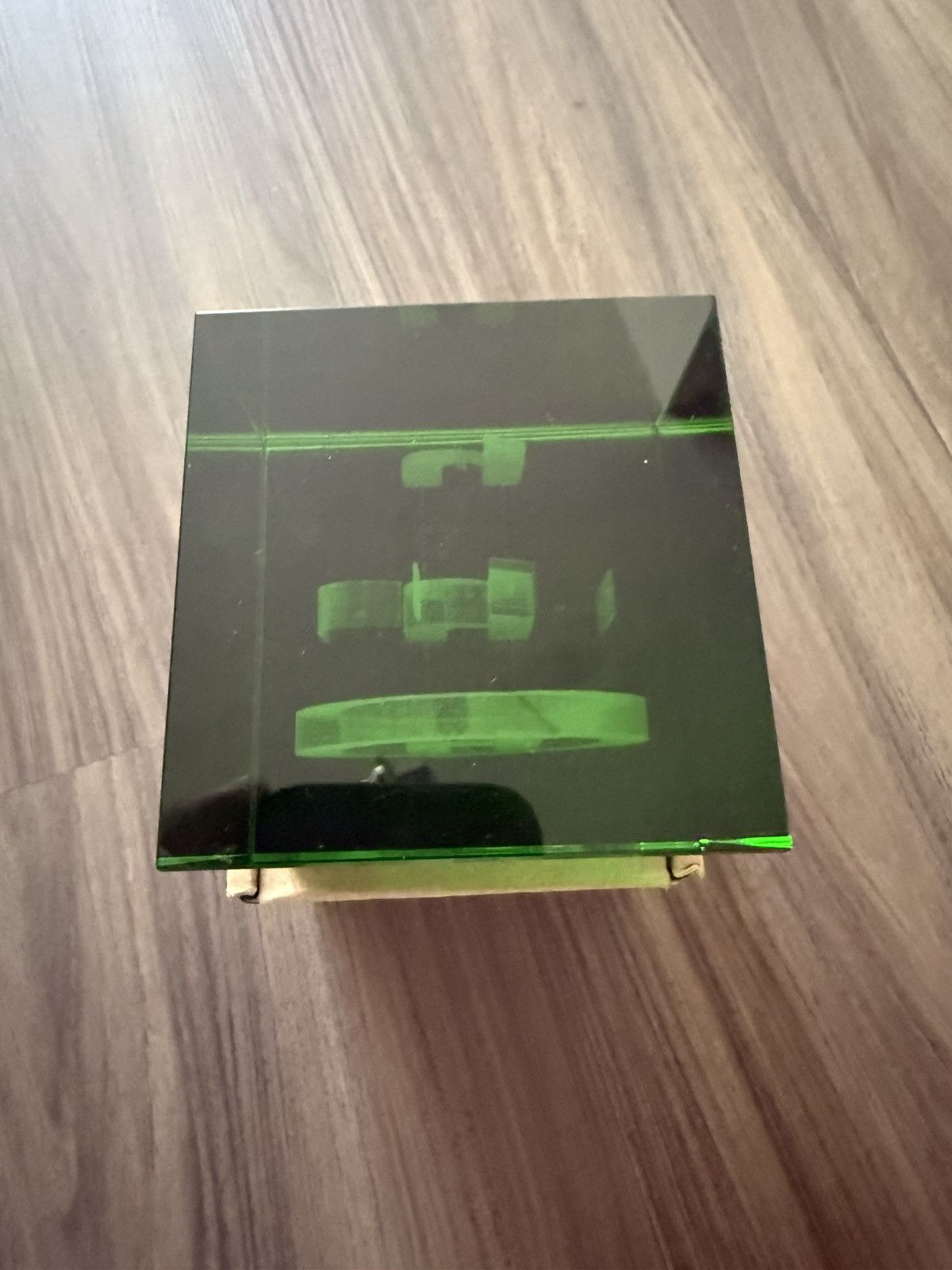 HIDDEN Hidden NY Acrylic Logo Block – Green Transparent Resin Size ONE SIZE - 2 Thumbnail