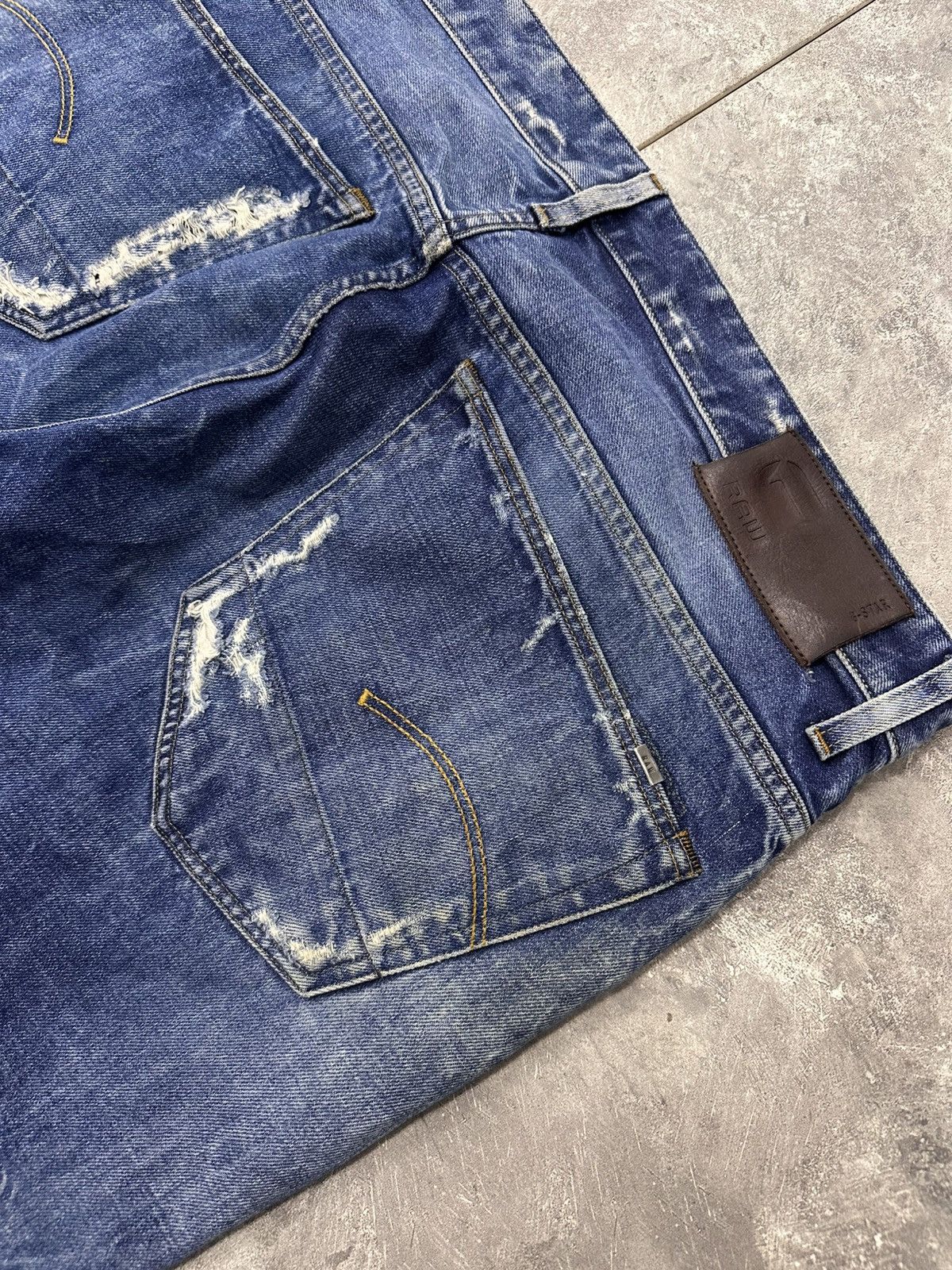 If Six Was Nine G-Star Raw 3301 Distressed Y2K If Six Was Nine Style Jeans Size US 38 / EU 54 - 5 Thumbnail