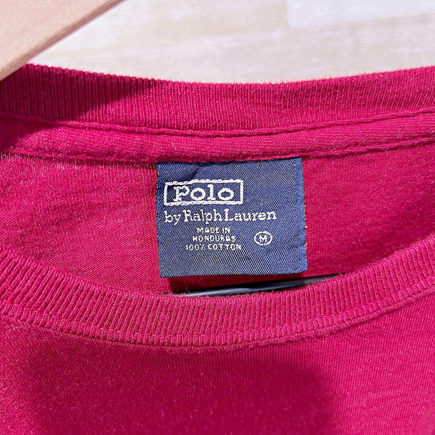 Polo Ralph Lauren POLO Ralph Lauren Vintage Long Sleeve Tee Red Mens Medium Size US M / EU 48-50 / 2 - 5 Thumbnail