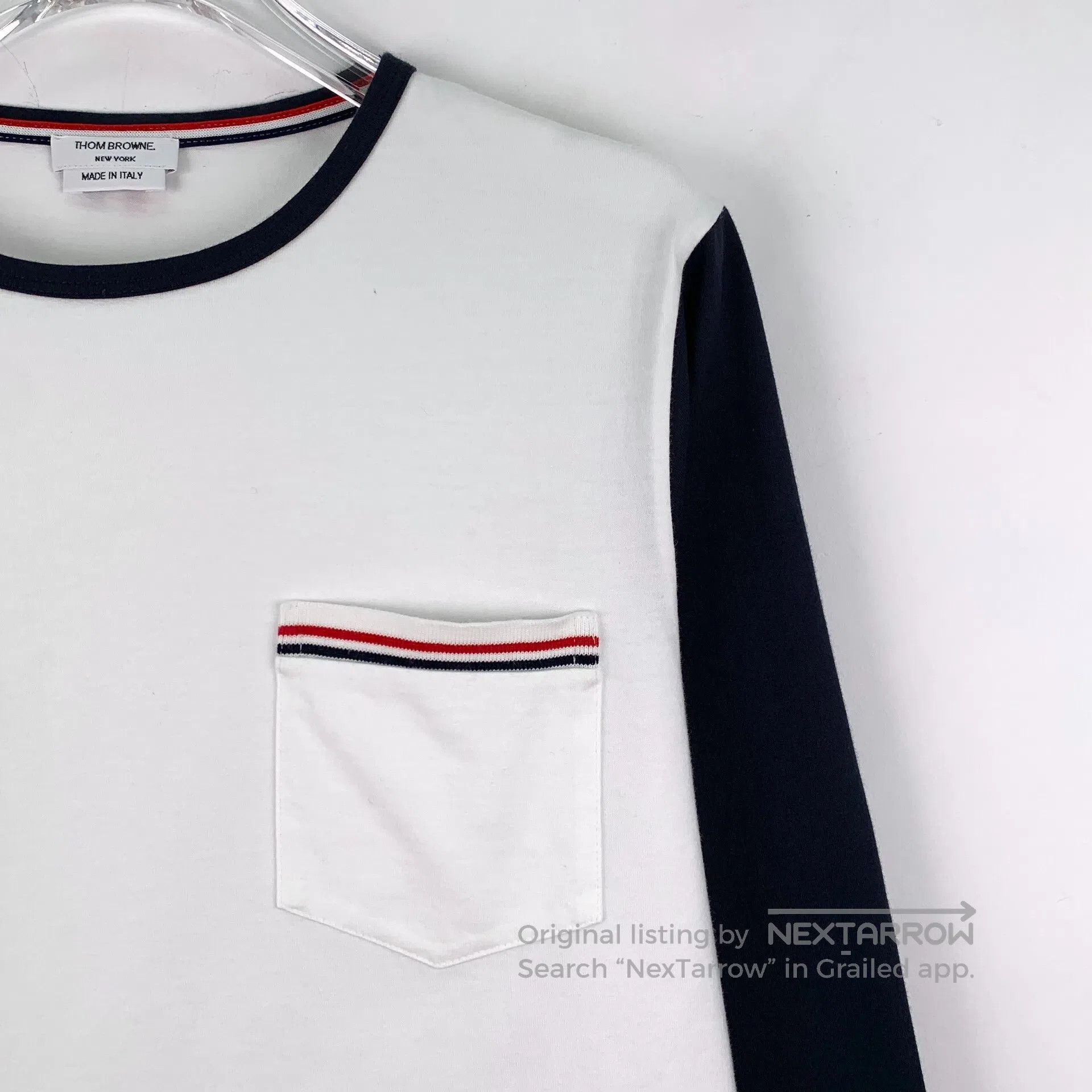 Thom Browne Thom Browne Red, White, and Blue Color Block Cotton Long S Size US XS / EU 42 / 0 - 3 Thumbnail