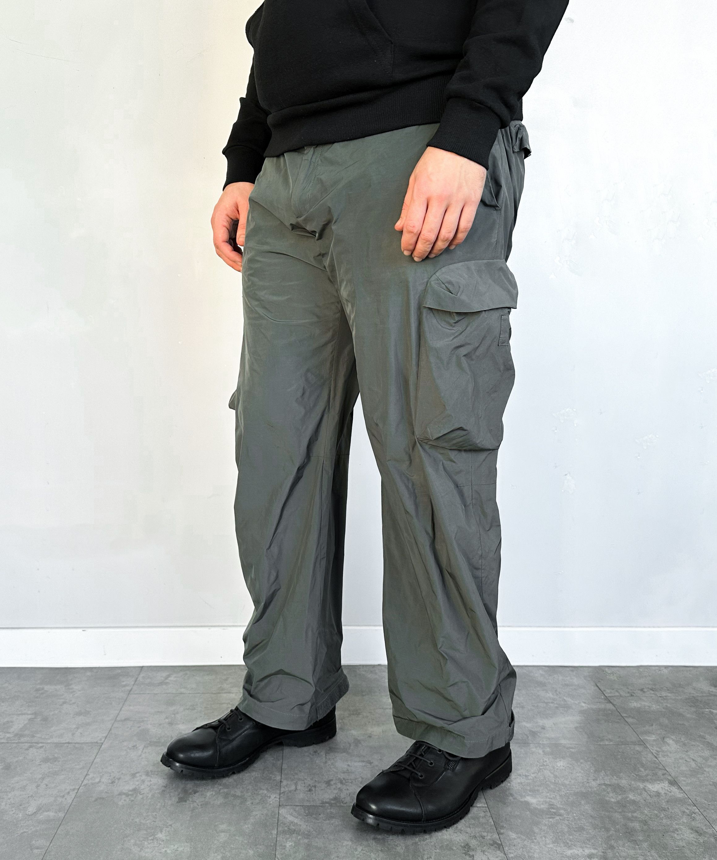 Prada 🔴 PRADA Cargo Pants Nylon Khaki Green Vintage Transformer Size US 40 / EU 56 - 3 Thumbnail
