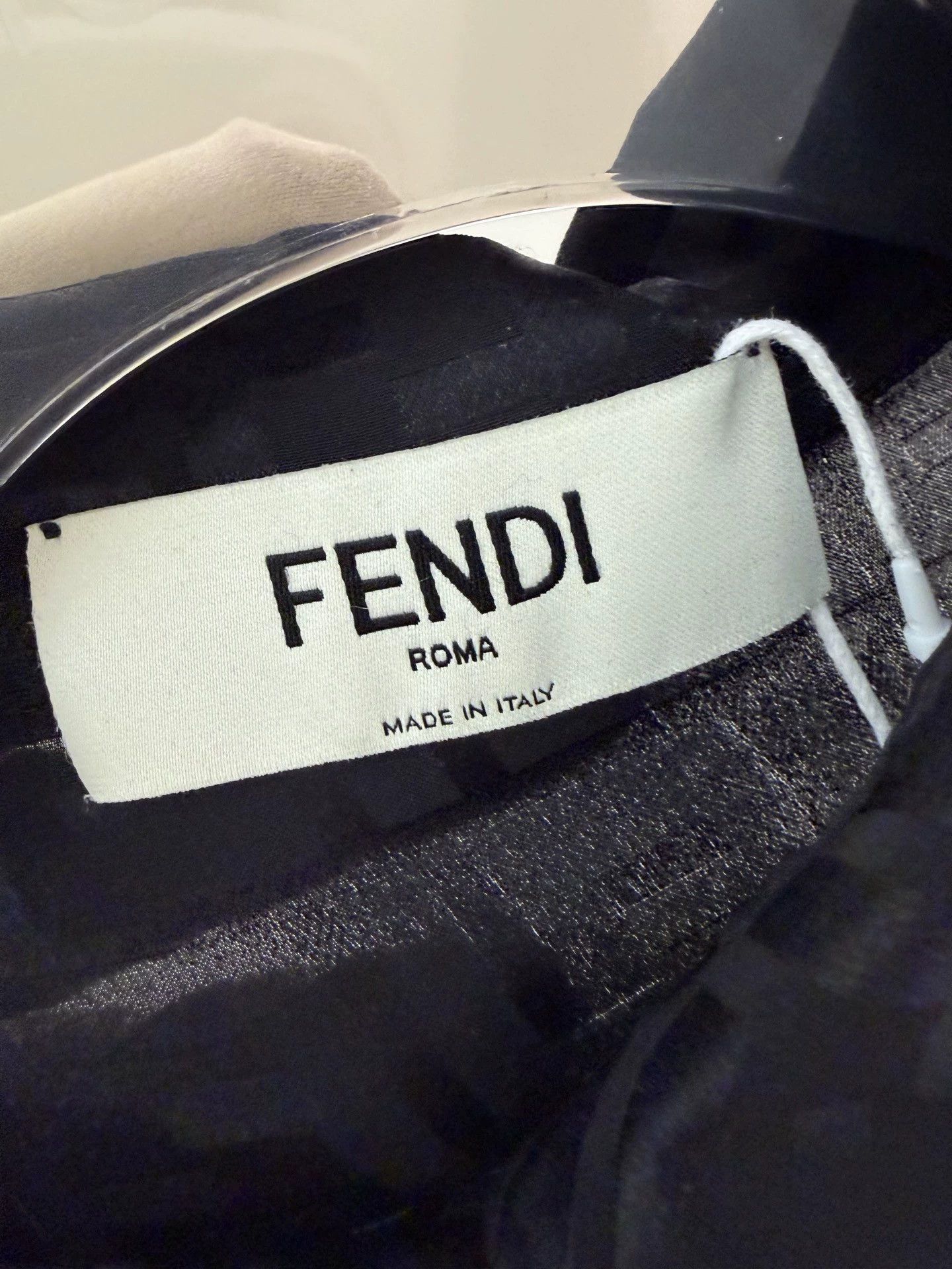 Fendi Fendi black allover print shirt 40, 2nd snags Size S / US 4 / IT 40 - 3 Thumbnail