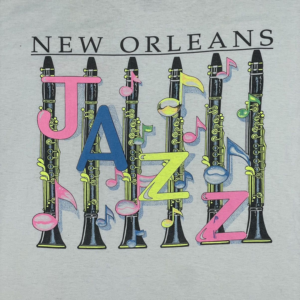 Hanes 🔥LAST PRICE🔥 Vintage New Orleans Jazz Saxophones Tee Size US XL / EU 56 / 4 - 10 Thumbnail