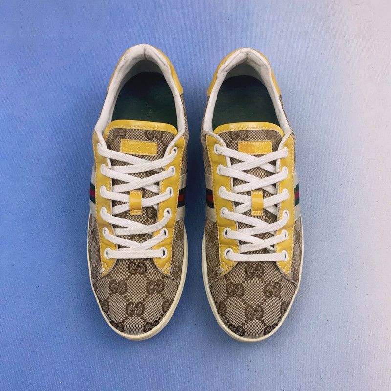 Gucci Gucci Brown and Yellow Casual Sneakers Size US 6.5 / EU 39-40 - 2 Thumbnail