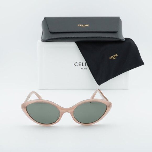 Celine Celine CL40264U 74N Sunglasses Pink Glitter Cat Eye Frame Size ONE SIZE - 10 Thumbnail