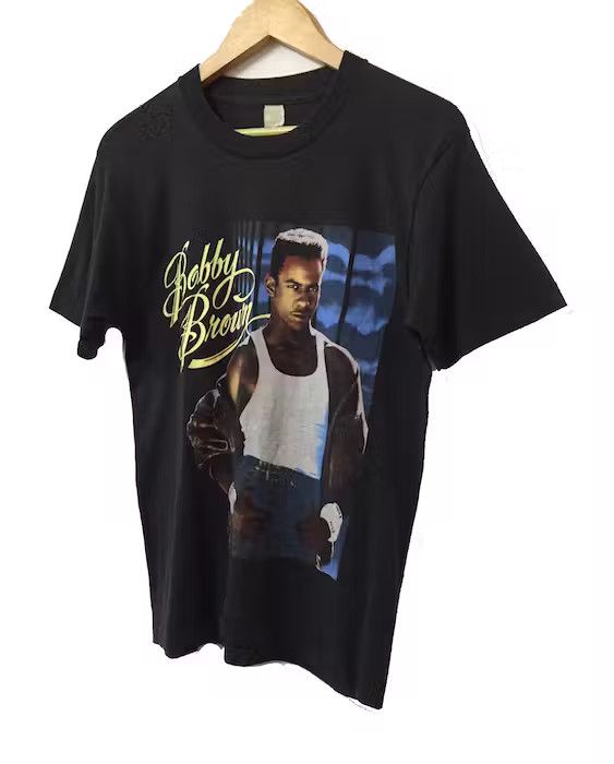 VINTAGE 80s BOBBY BROWN HIP HOP R&B RAP ARTIST TSHIRT