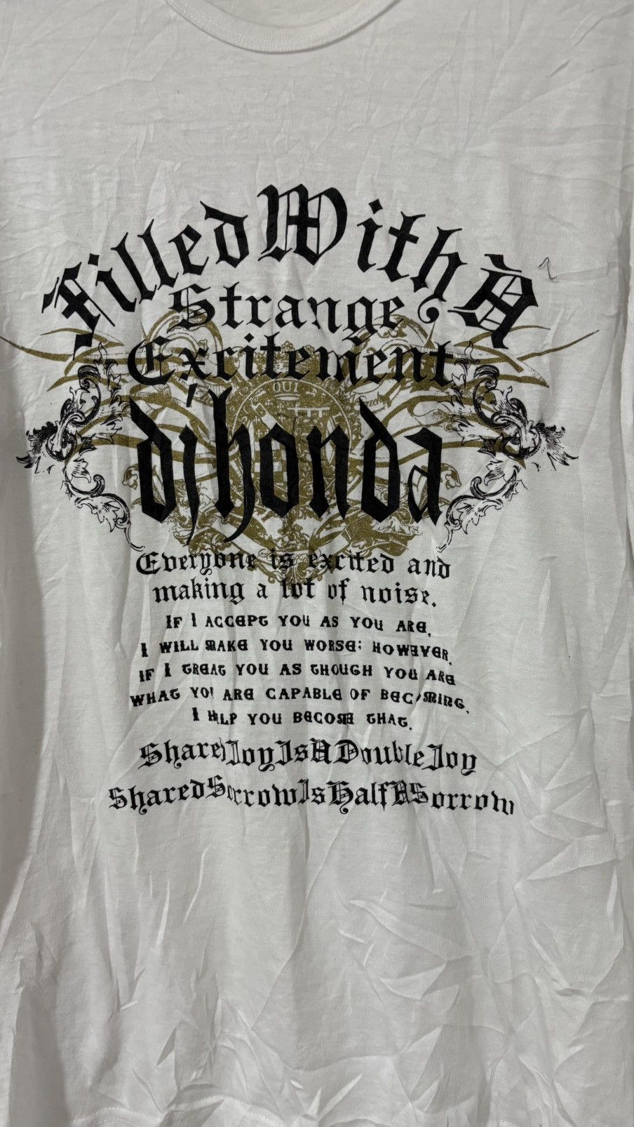If Six Was Nine DJ HONDA SHIRT PUNK POEM SKULL CROSS SHIRT Size US XL / EU 56 / 4 - 3 Thumbnail