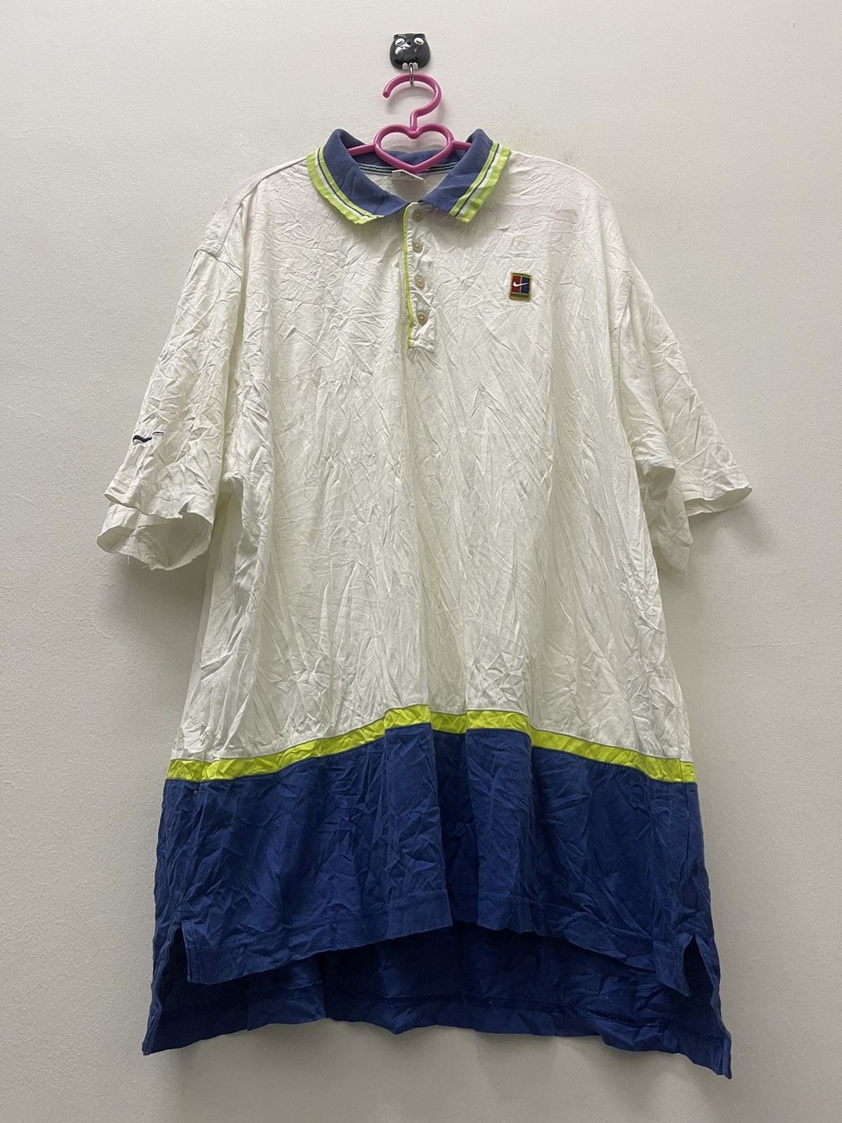 Nike Rare Vintage NIKE Court Tennis Polo Size US L / EU 52-54 / 3 - 2 Thumbnail