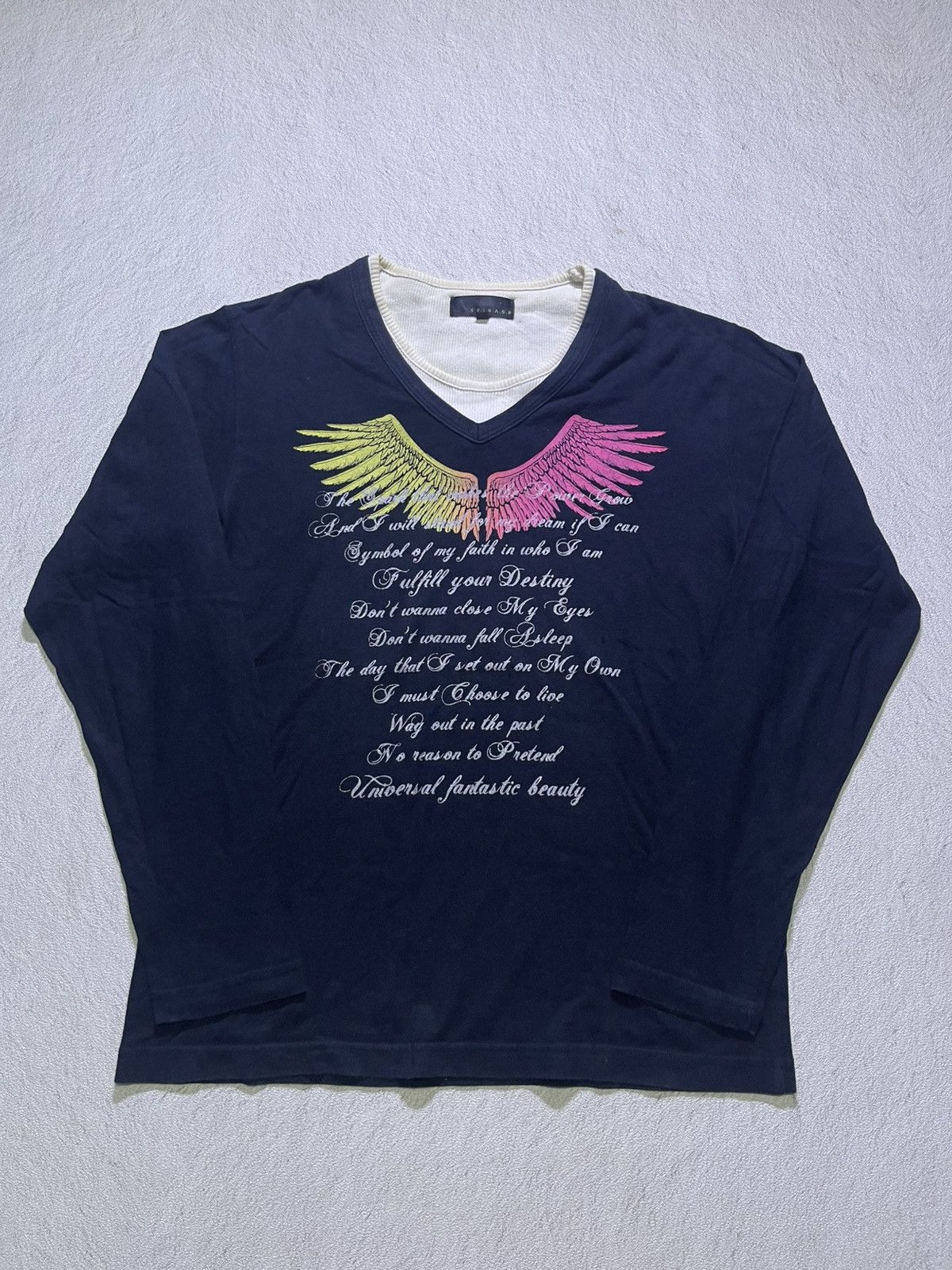 Japanese Brand Y2K SPINASH long sleeve tshirt Size US M / EU 48-50 / 2 - 1 Thumbnail