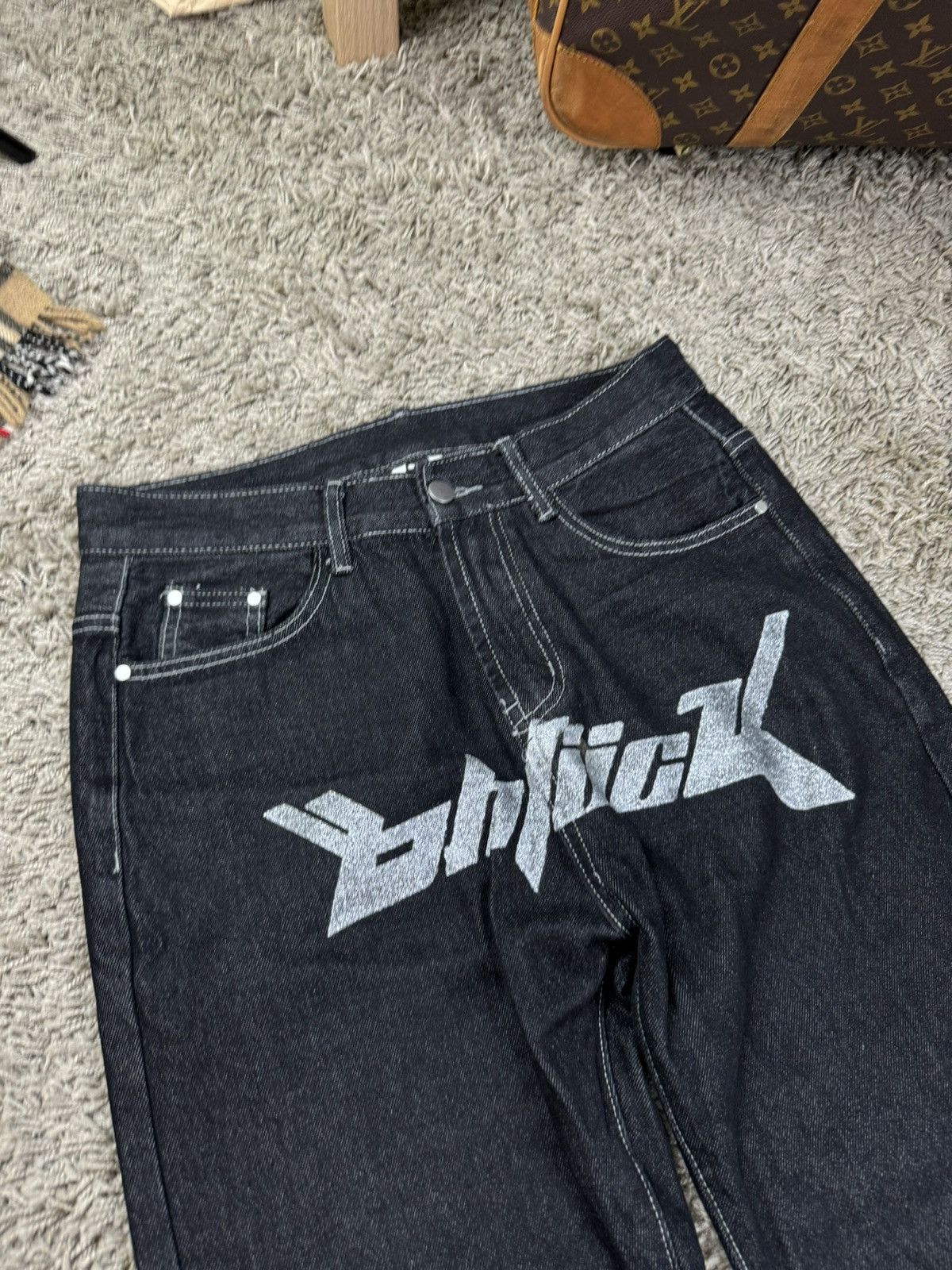 Corteiz Jeans Retro Rarri y2k drill style original skate item Size US 33 - 4 Thumbnail