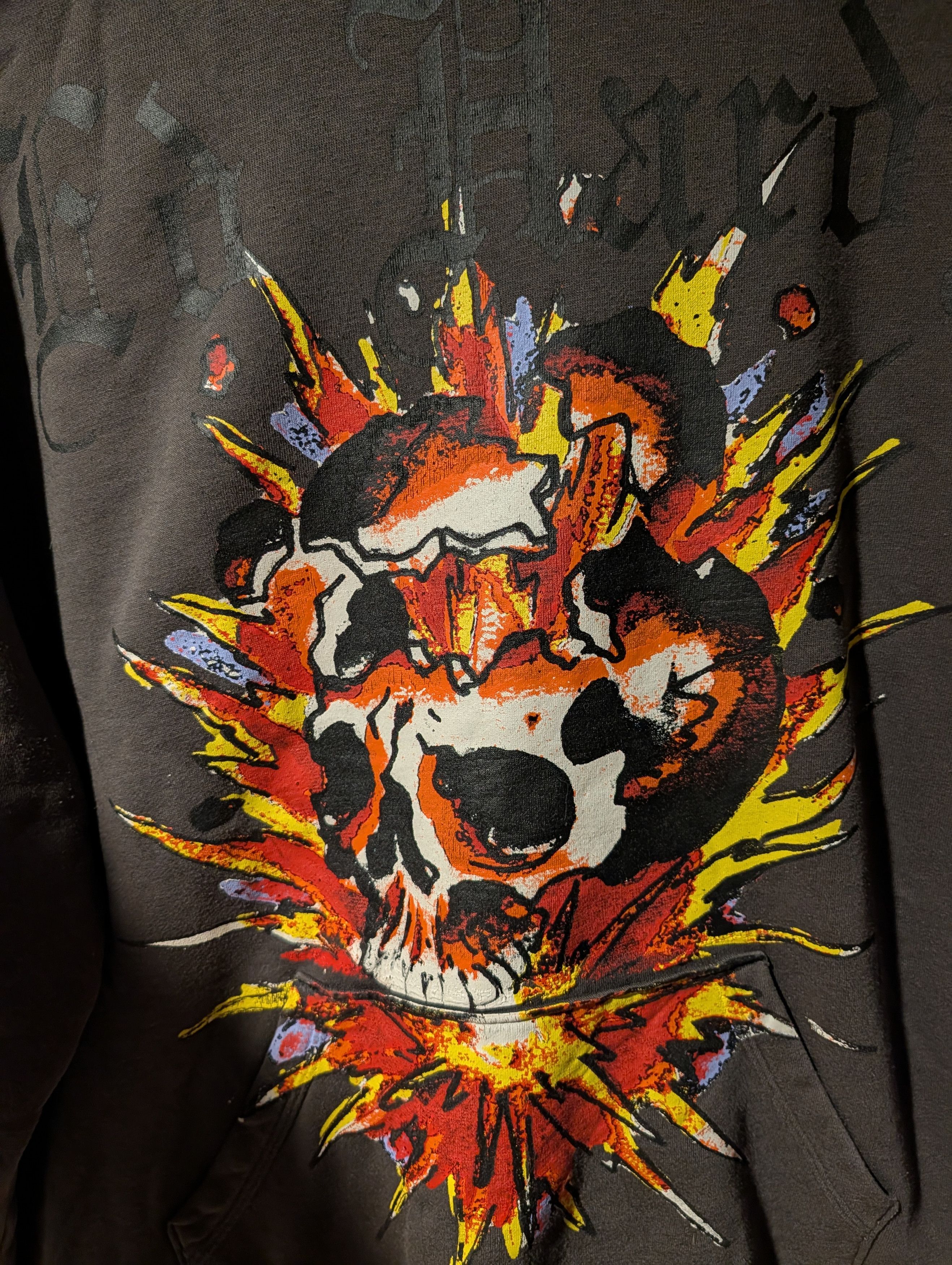 Ed Hardy Vintage Ed Hardy Pull Over Hoodie XL Y2K Skater Rock Roll Size US XL / EU 56 / 4 - 2 Thumbnail