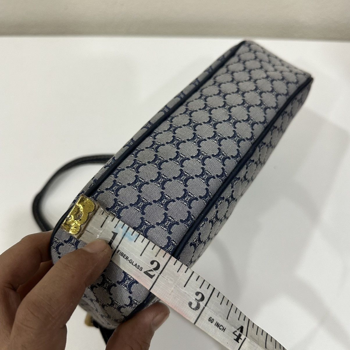 Celine ‼️LASTDROP‼️ CELINE MACADAM CANVAS POCHETTE POUCH HANDBAG Size ONE SIZE - 11 Thumbnail