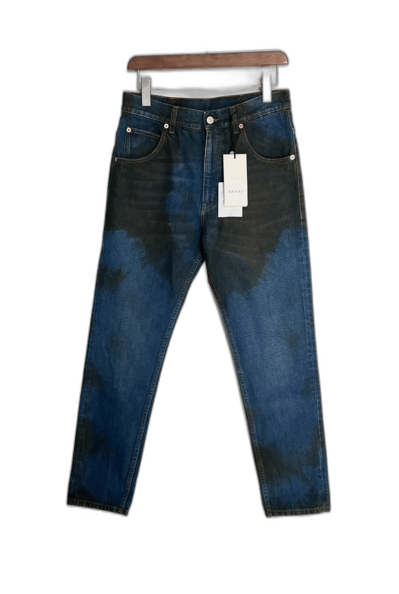 Gucci Gucci Denim Pants with Unique Design Size US 29 - 1 Thumbnail