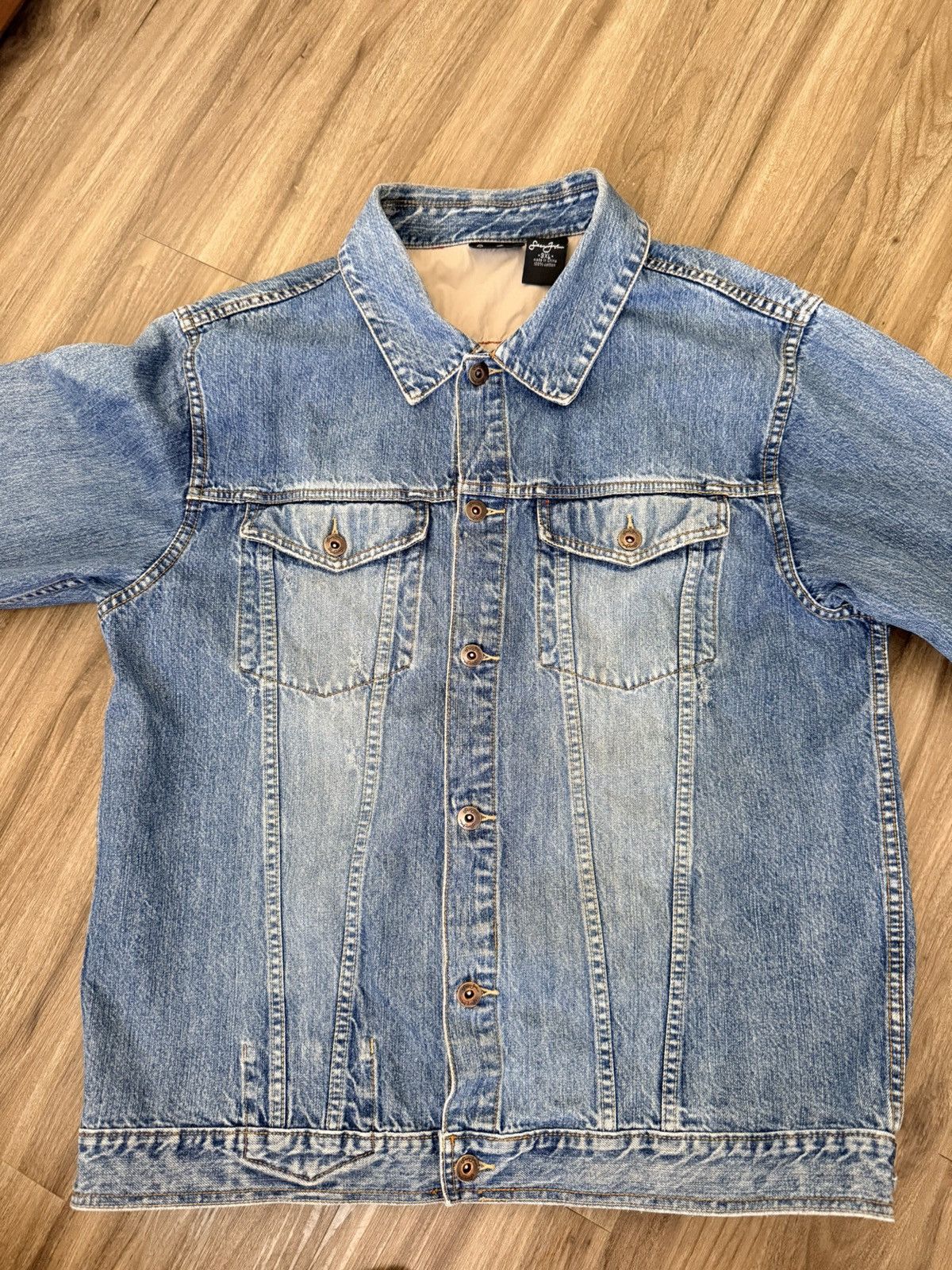 Sean John Vintage Sean John Outlaw Collection Denim Jean Jacket 3XL Size US XXL / EU 58 / 5 - 2 Thumbnail