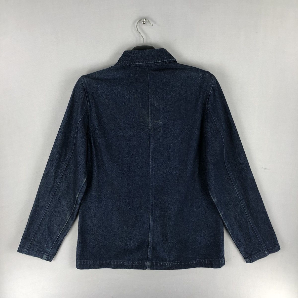 Japanese Brand Vintage 90's Denim Chore Jacket Workwear by Laseduire 405 Size US S / EU 44-46 / 1 - 4 Thumbnail