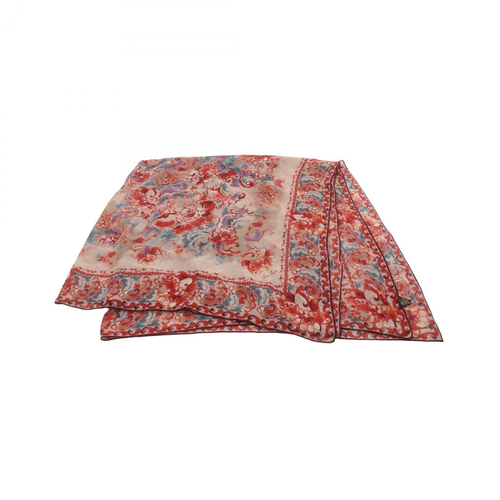 Loro Piana Loro Piana Floral Silk Shawl Canvas Shawl in Good Condition Size ONE SIZE - 1 Thumbnail