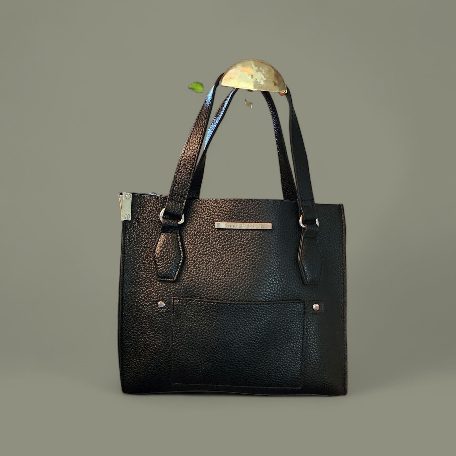 Steve Madden Steve Madden black faux leather satchel crossbody Size ONE SIZE - 1 Thumbnail