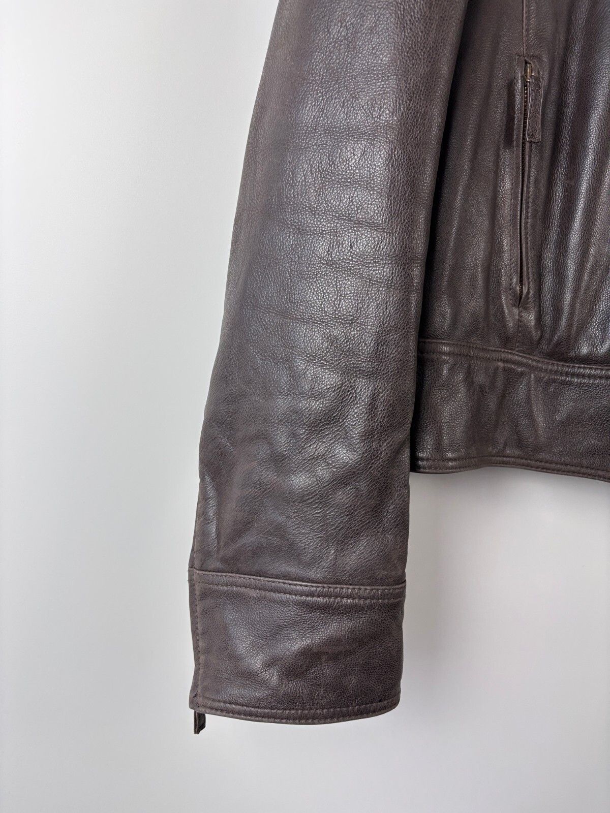 Armani Armani Jeans Motorcycle Leather Jacket Mens IT 50 / US 34 Size US S / EU 44-46 / 1 - 5 Thumbnail