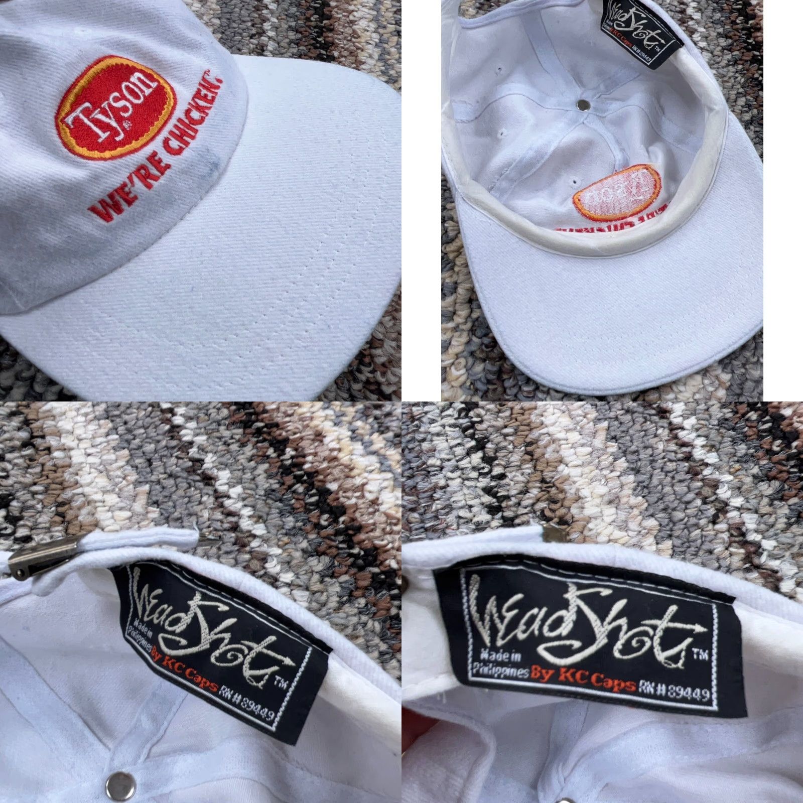 Vintage VINTAGE Tyson Headshot Hat Cap Baseball Adjustable White Twill Cotton Cap Men Size ONE SIZE - 8 Thumbnail