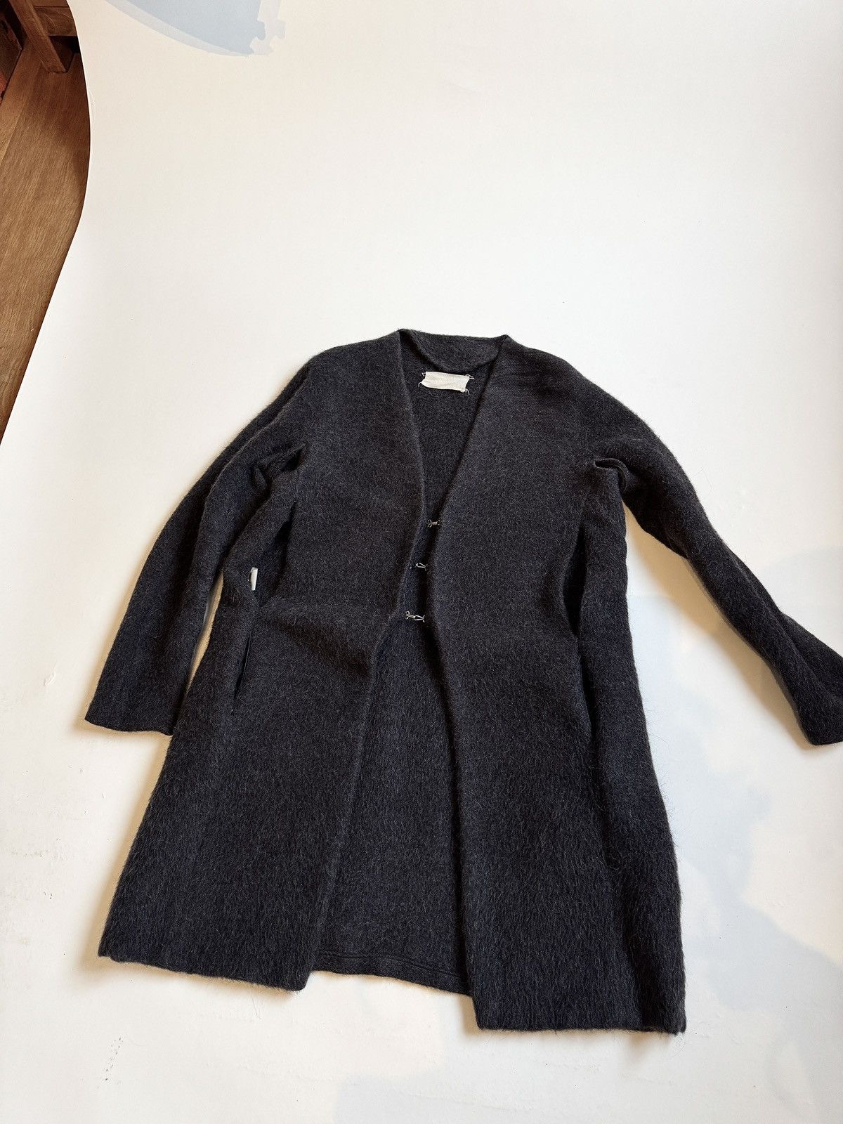 Maison Margiela FW1991 Metal Hook Mohair Coat Open Armpits and Zipped Vents Size L / US 10 / IT 46 - 8 Thumbnail