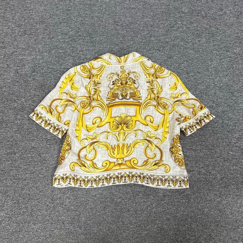 Versace Versace Co-branded mulberry silk short-sleeved shirt Size US L / EU 52-54 / 3 - 2 Thumbnail