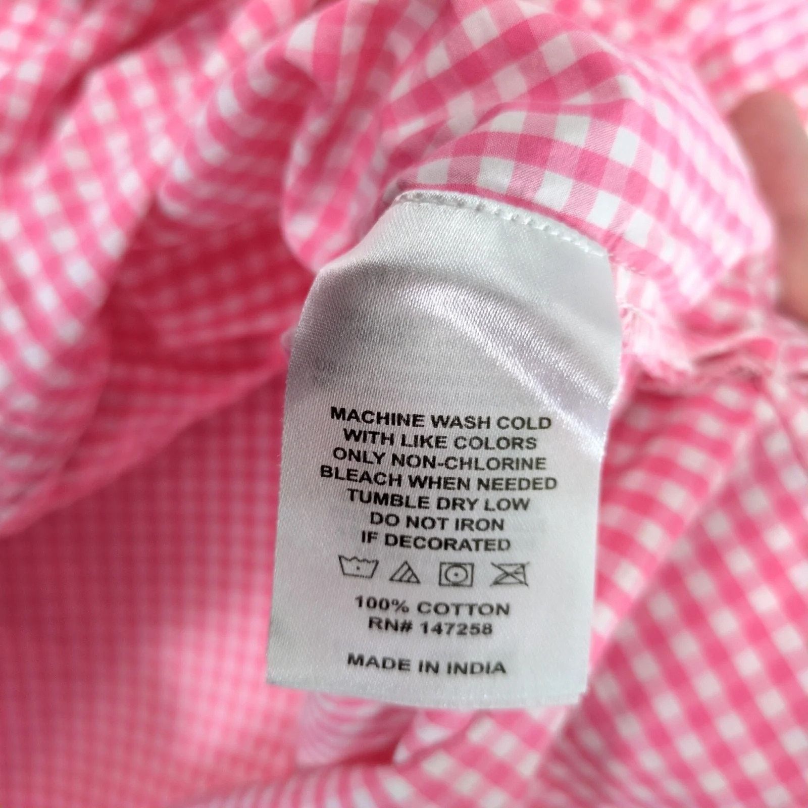Other Simply Southern Pink Gingham Button Down Shirt Women's S Size S / US 4 / IT 40 - 5 Thumbnail
