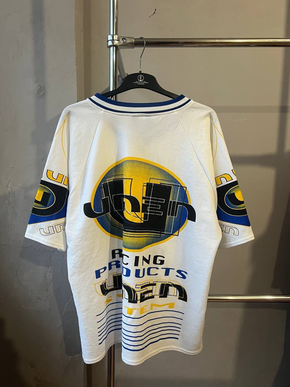 Vintage 90’S RACING PRODUCTS SYSTEM BY UMEN NYC USA HIP HOP JERSEY Size US XXL / EU 58 / 5 - 12 Thumbnail