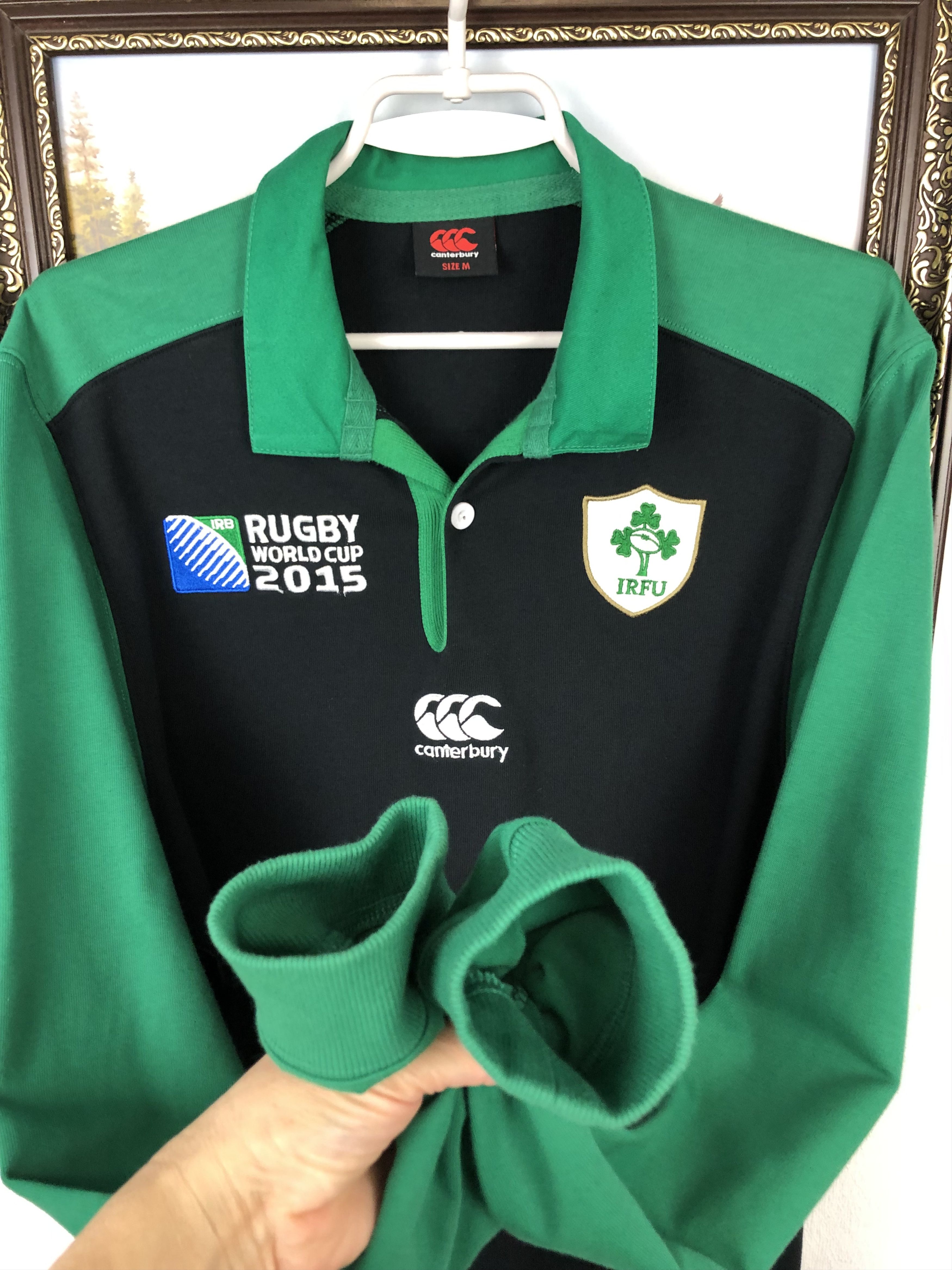 Vintage Ireland Canterbury Rugby World Cup Long Sleeve Jersey Tee Size US M / EU 48-50 / 2 - 7 Thumbnail